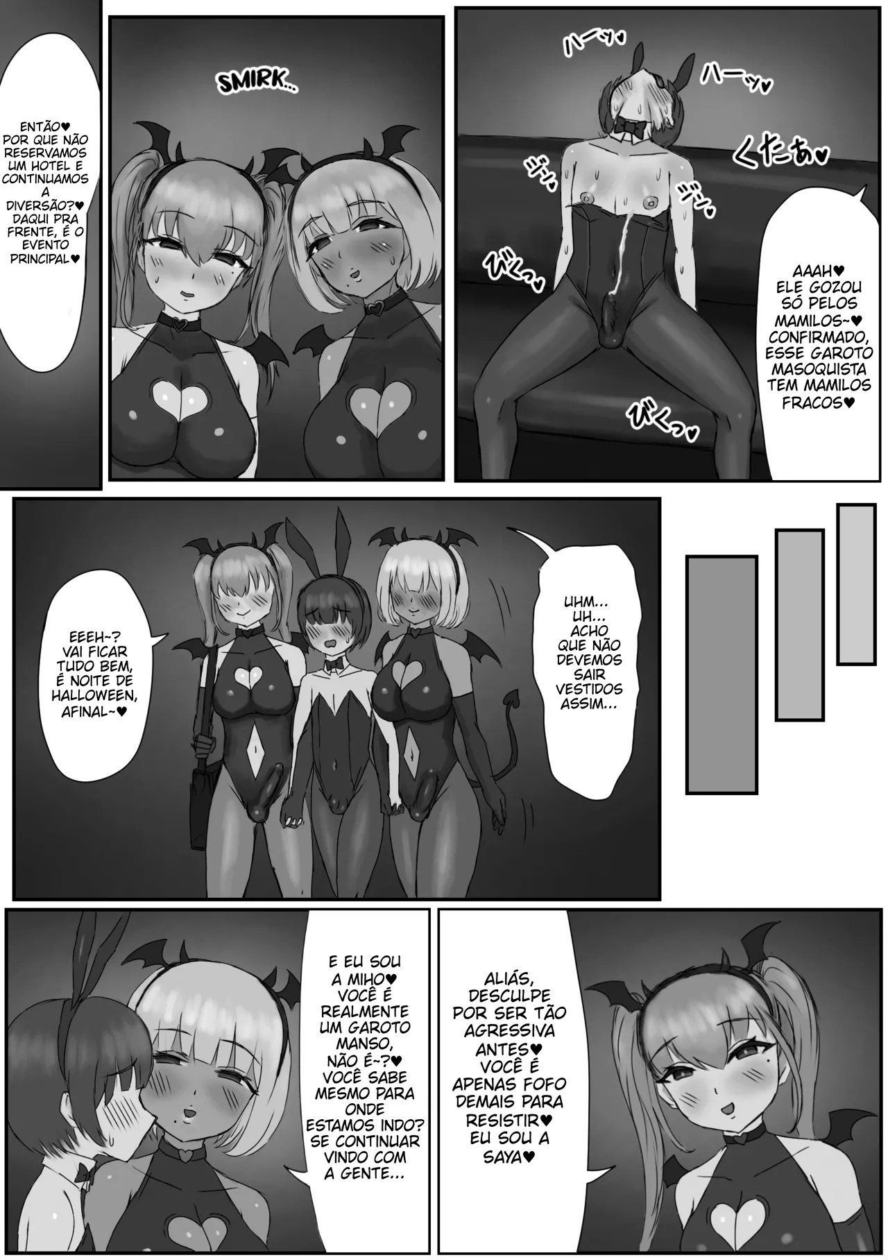 Ler Bunny Josou Danshi ga Succubus Cos no Futanari-tachi ni Mazo Onaho ni Sarechau Hanashi Capitulo 1 Page 11