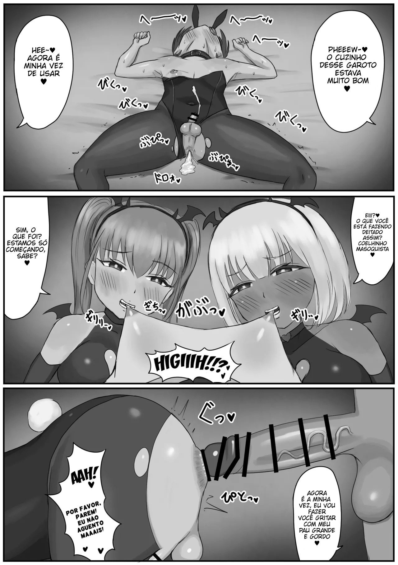 Ler Bunny Josou Danshi ga Succubus Cos no Futanari-tachi ni Mazo Onaho ni Sarechau Hanashi Capitulo 1 Page 29