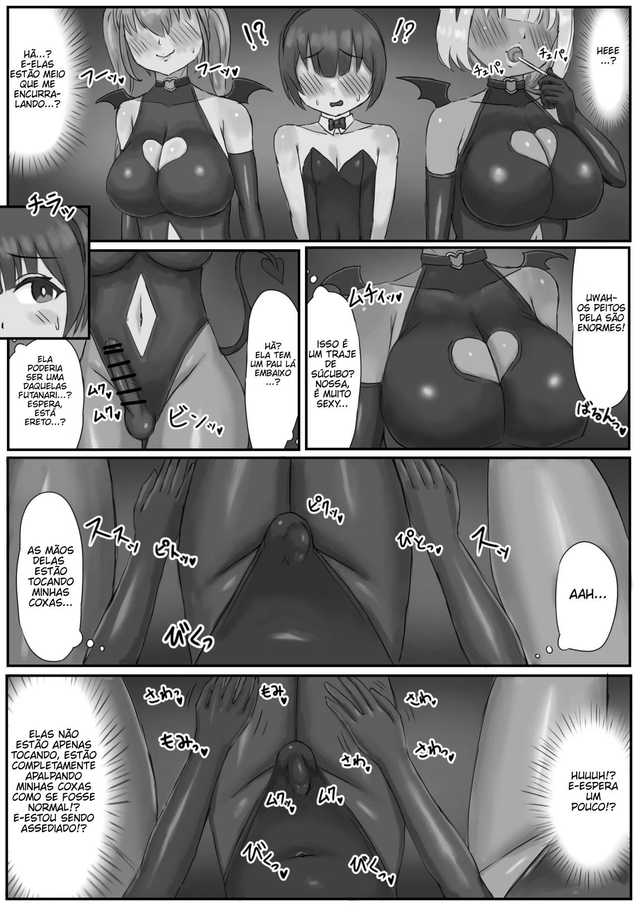Ler Bunny Josou Danshi ga Succubus Cos no Futanari-tachi ni Mazo Onaho ni Sarechau Hanashi Capitulo 1 Page 6