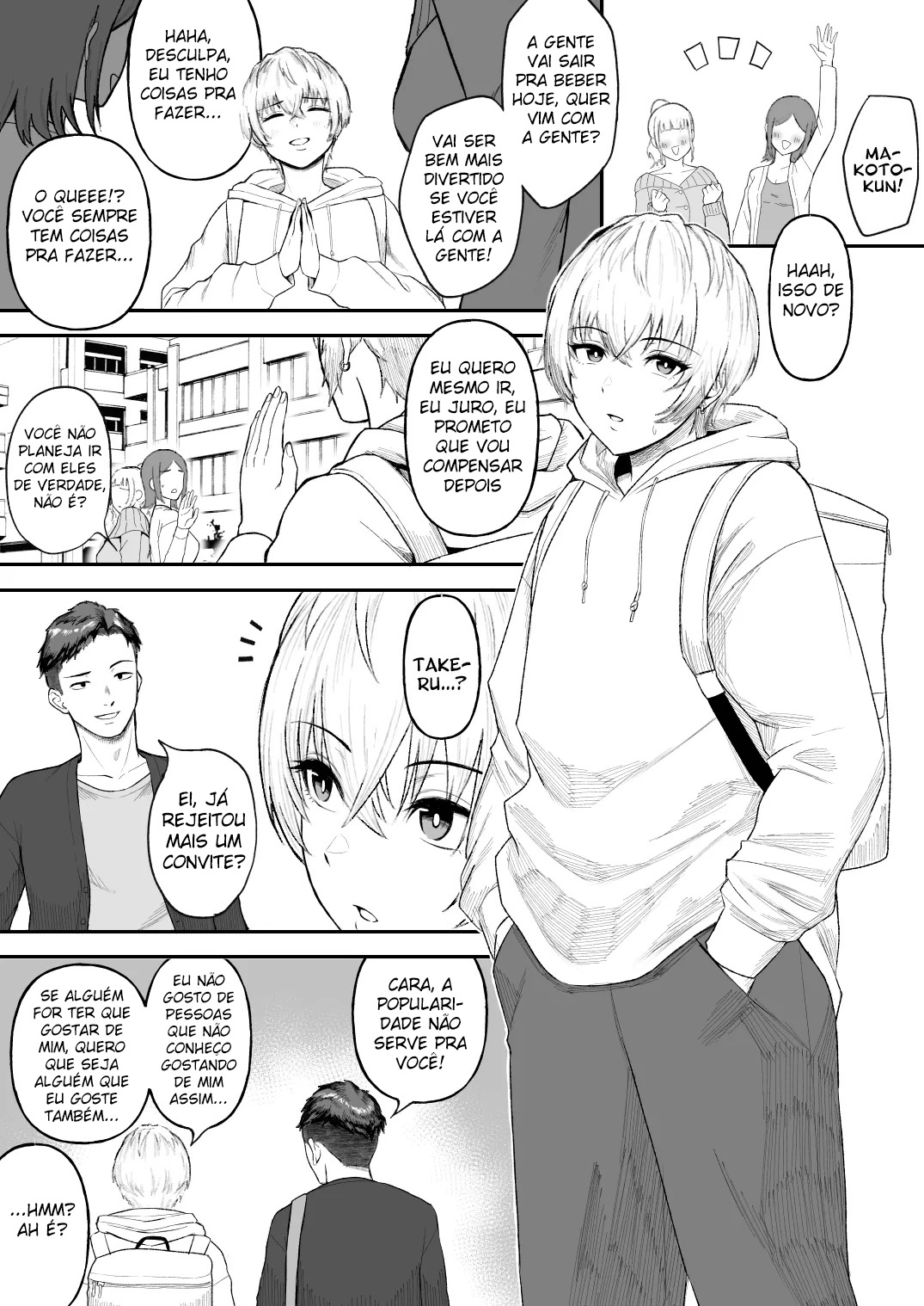 Ler Eu Descobri Que Meu Amigo Bonitão na Verdade Era uma Vadia Peituda! Capitulo 1 Page 2
