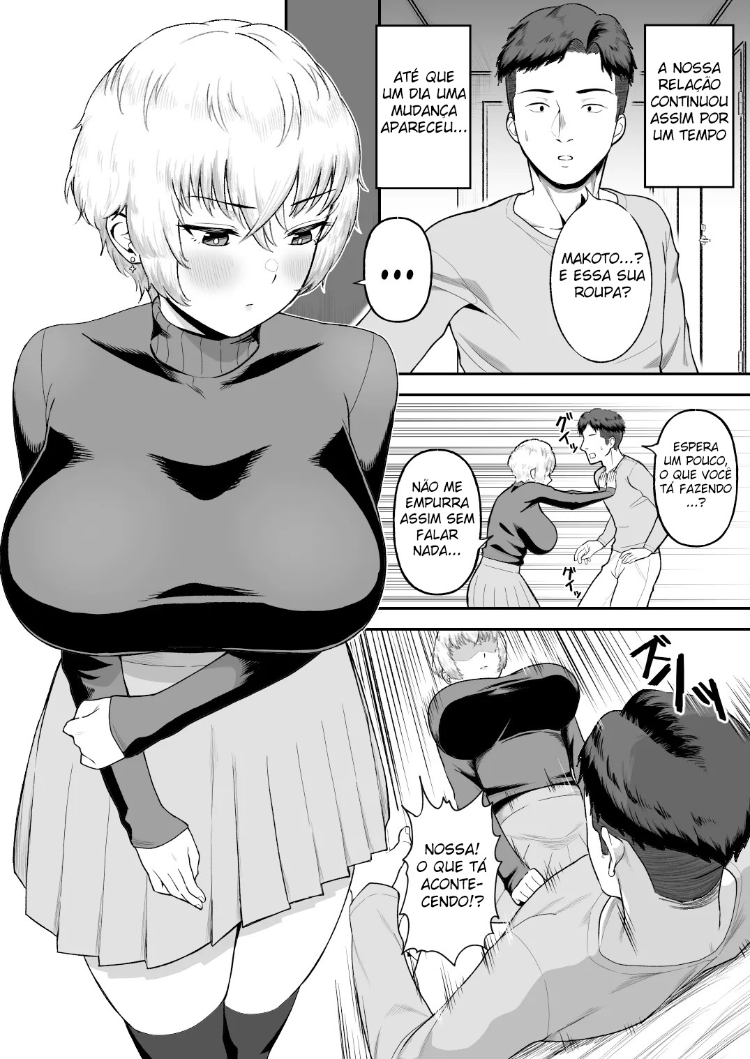 Ler Eu Descobri Que Meu Amigo Bonitão na Verdade Era uma Vadia Peituda! Capitulo 1 Page 32