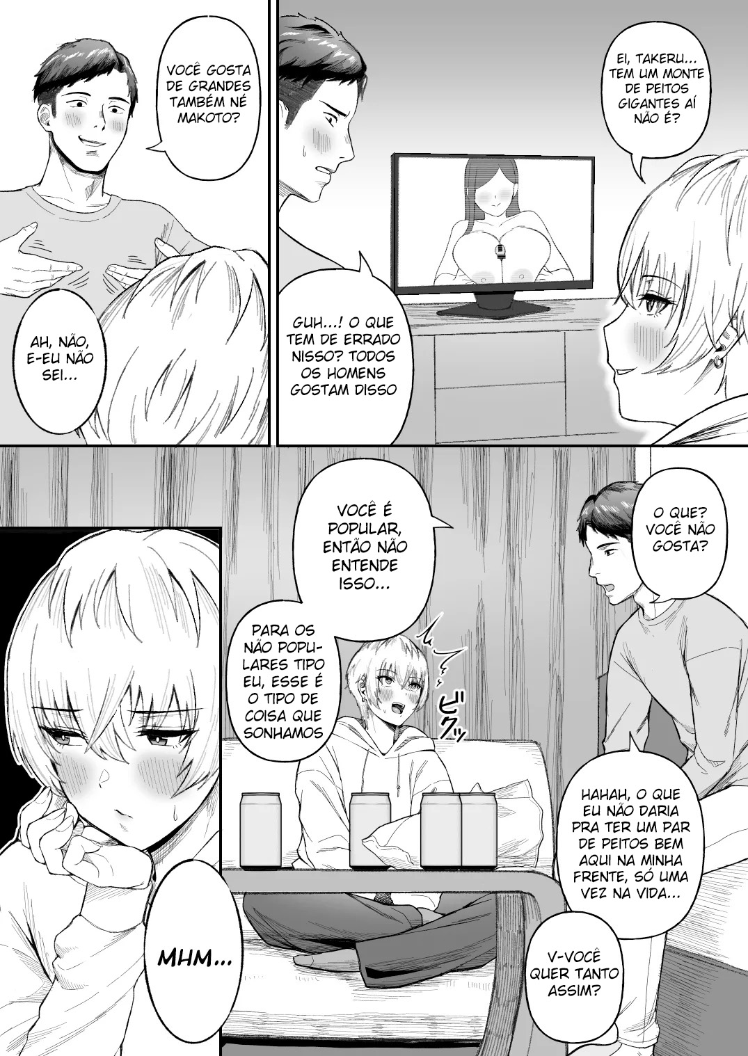 Ler Eu Descobri Que Meu Amigo Bonitão na Verdade Era uma Vadia Peituda! Capitulo 1 Page 4