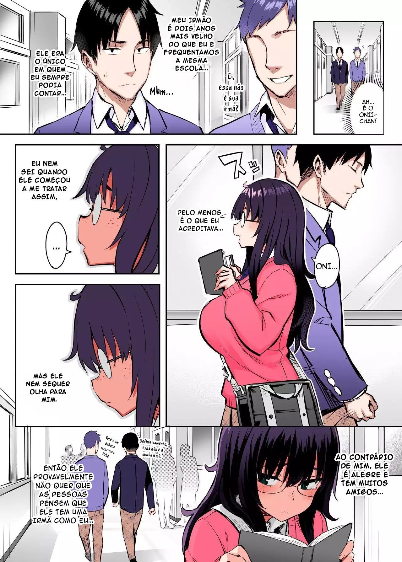Ler Moto InCha no Kyonyuu Yariman Imouto ga Erosugite Onii-chan wa Mou! Capitulo 1 Page 4