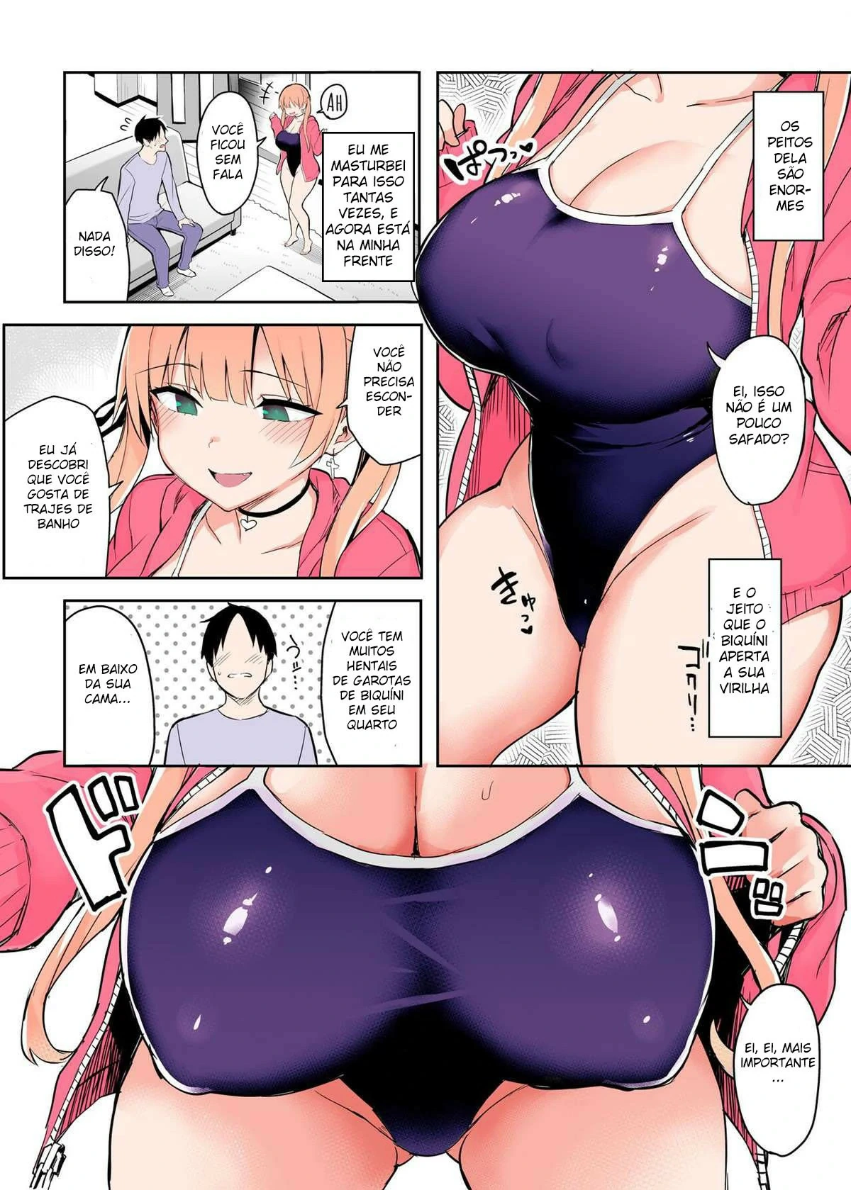 Ler Moto InCha no Kyonyuu Yariman Imouto ga Erosugite Onii-chan wa Mou! Capitulo 2 Page 13