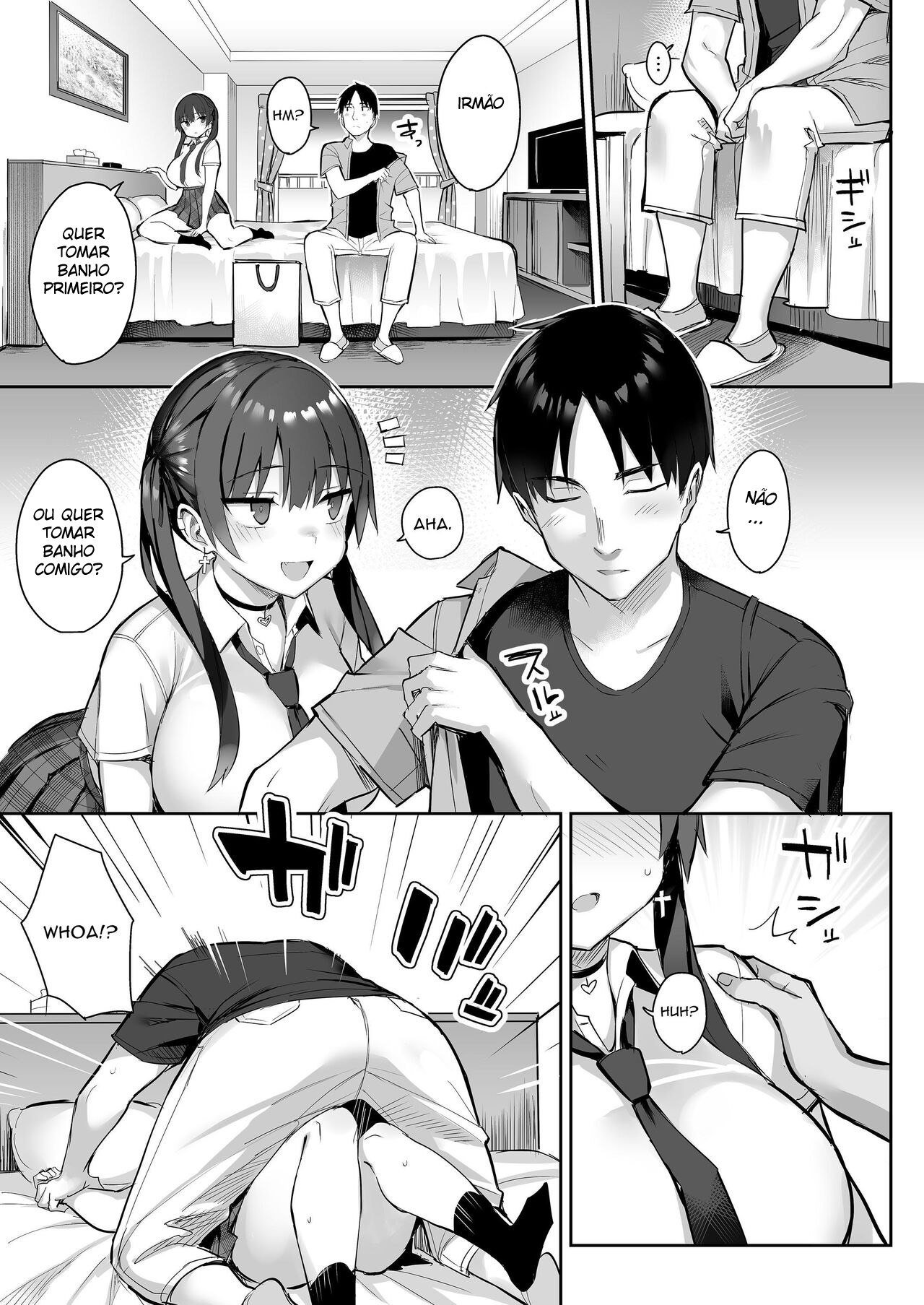Ler Moto InCha no Kyonyuu Yariman Imouto ga Erosugite Onii-chan wa Mou! Capitulo 3 Page 18