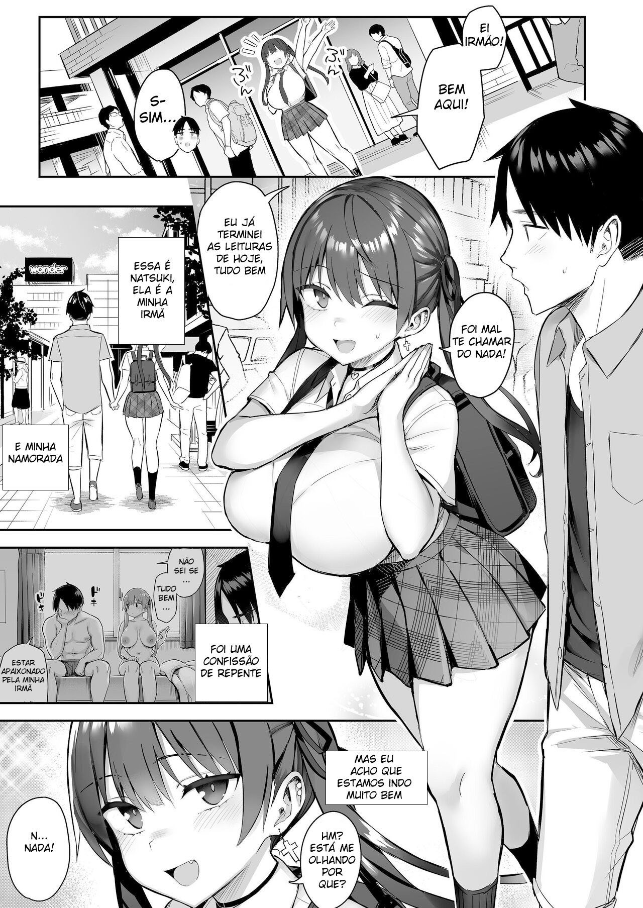 Ler Moto InCha no Kyonyuu Yariman Imouto ga Erosugite Onii-chan wa Mou! Capitulo 3 Page 2