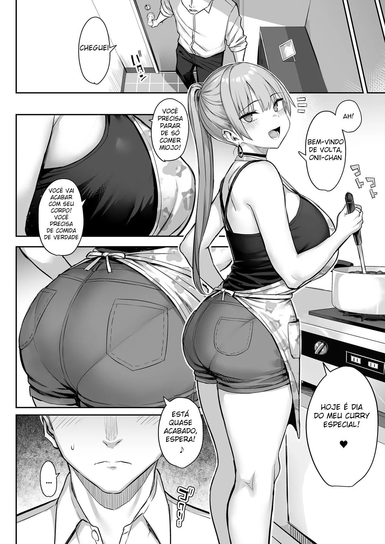 Ler Moto InCha no Kyonyuu Yariman Imouto ga Erosugite Onii-chan wa Mou! Capitulo 4 Page 14