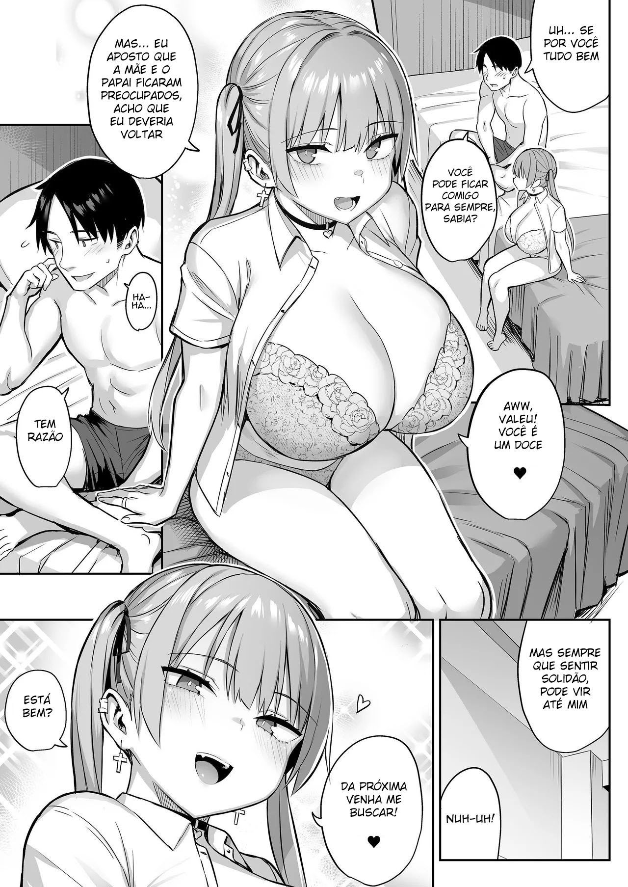 Ler Moto InCha no Kyonyuu Yariman Imouto ga Erosugite Onii-chan wa Mou! Capitulo 4 Page 49