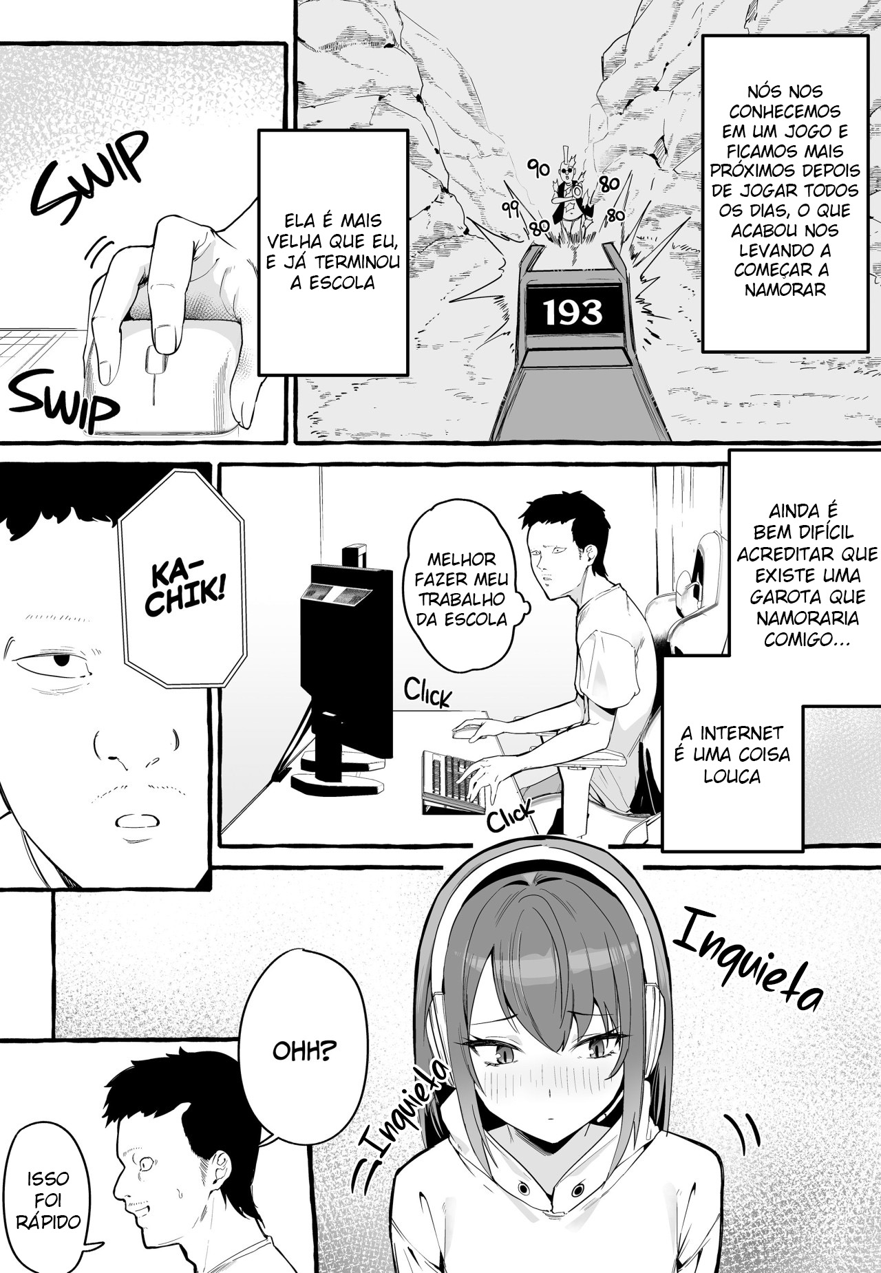Ler O Dia em Que Encontrei Pessoalmente Minha Namorada Virtual Peituda, e Ela Sugou Toda Minha Porra. Capitulo 1 Page 4