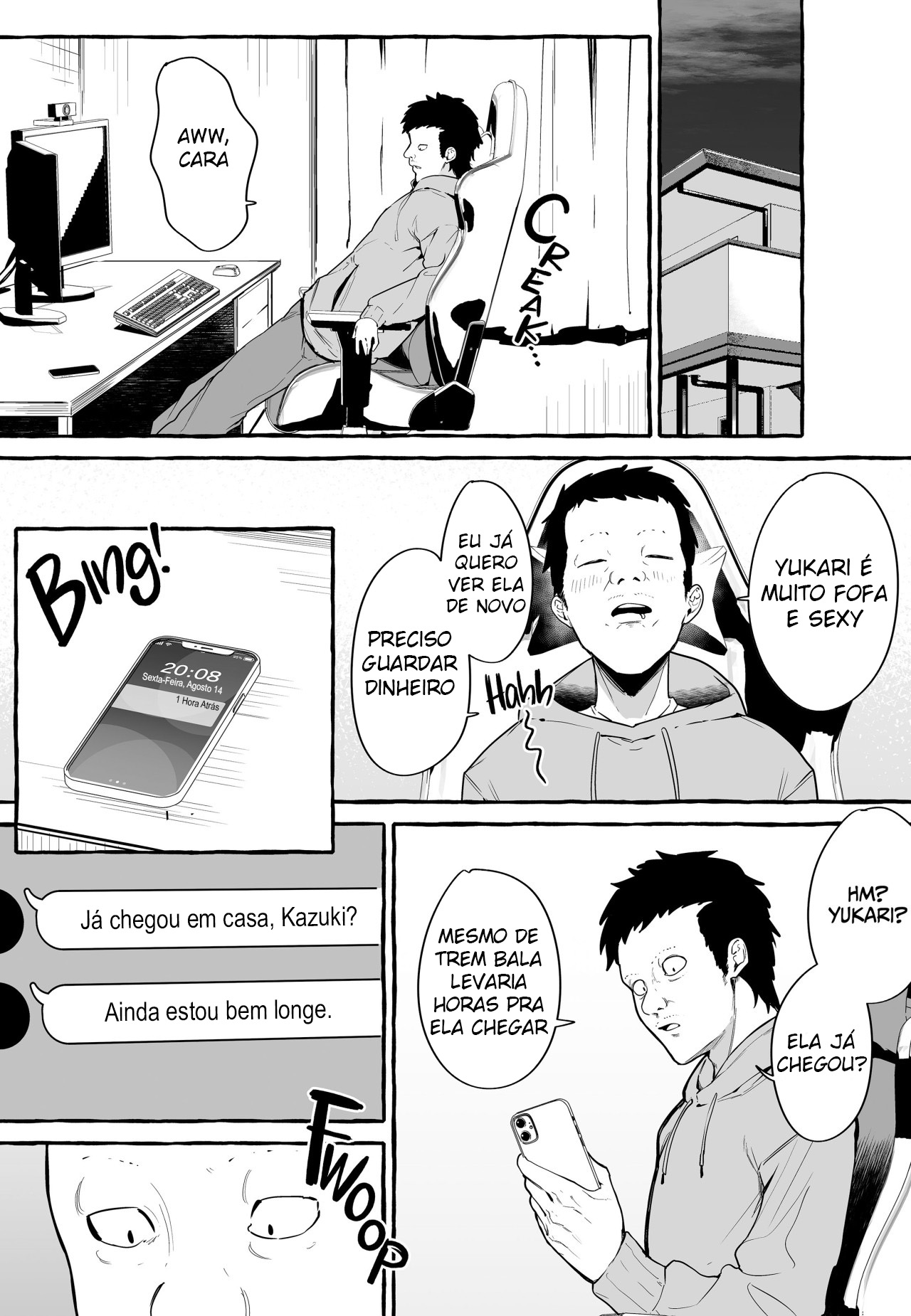 Ler O Dia em Que Encontrei Pessoalmente Minha Namorada Virtual Peituda, e Ela Sugou Toda Minha Porra. Capitulo 1 Page 56