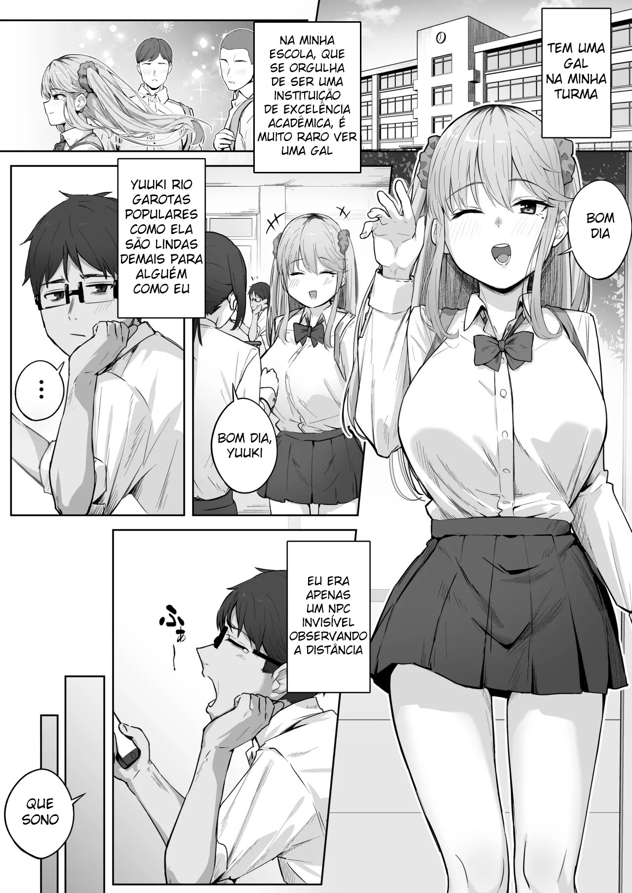 Ler A Gyaru Popular da Turma Tinha Como Complexos o Fato de se Mijar e Seus Mamilos Invertidos. Capitulo 1 Page 2