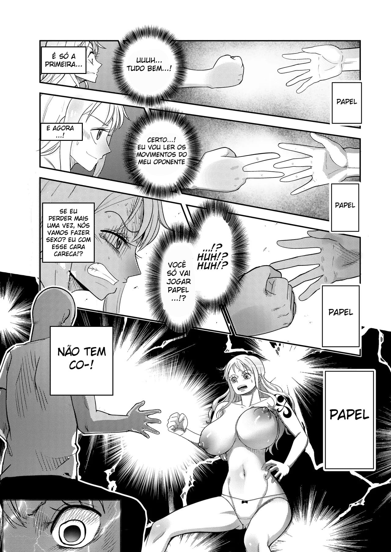 Ler Nami Recebendo uma Lição de um Bando de Carecas no Strip Pedra, Papel e Eesoura Capitulo 1 Page 11