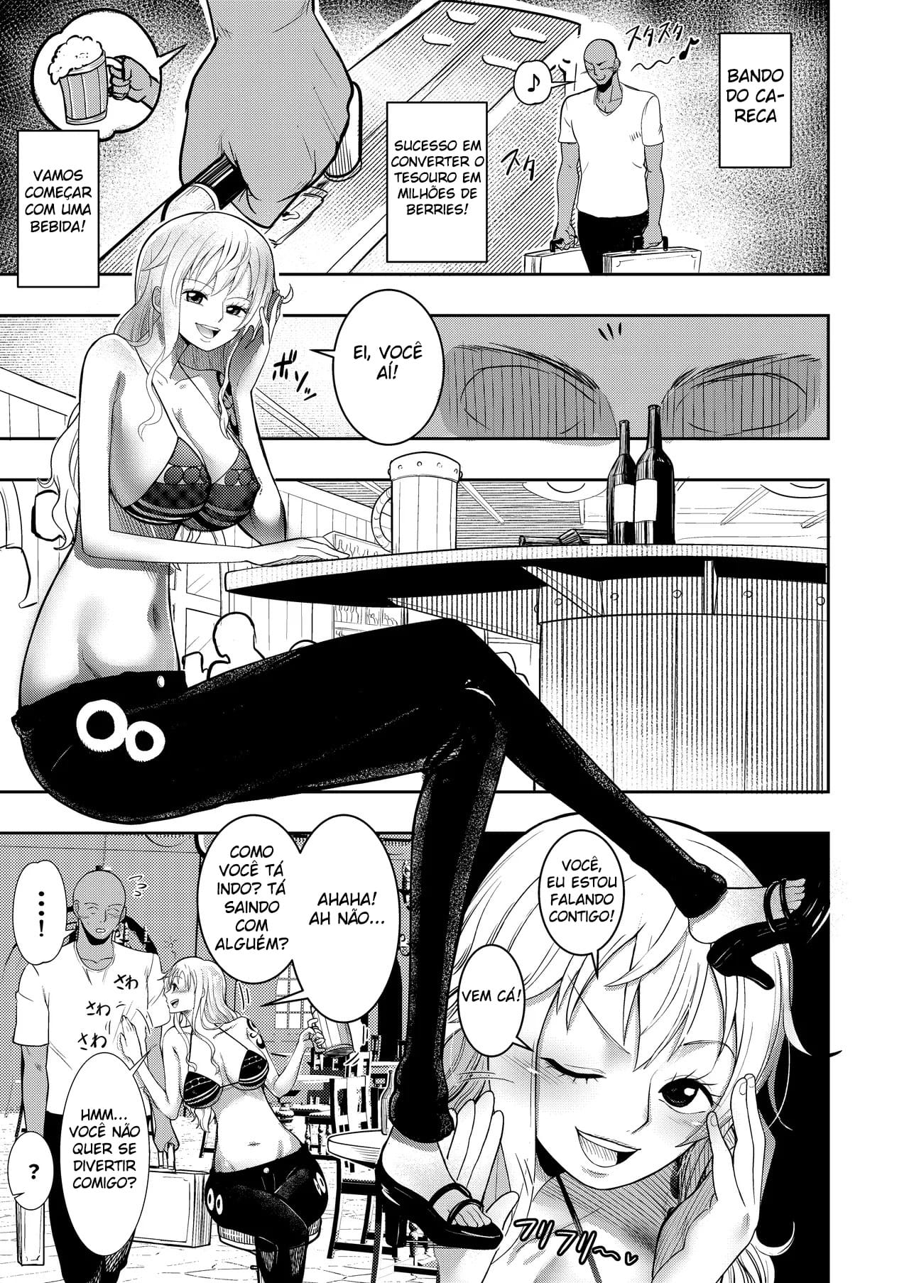 Ler Nami Recebendo uma Lição de um Bando de Carecas no Strip Pedra, Papel e Eesoura Capitulo 1 Page 2