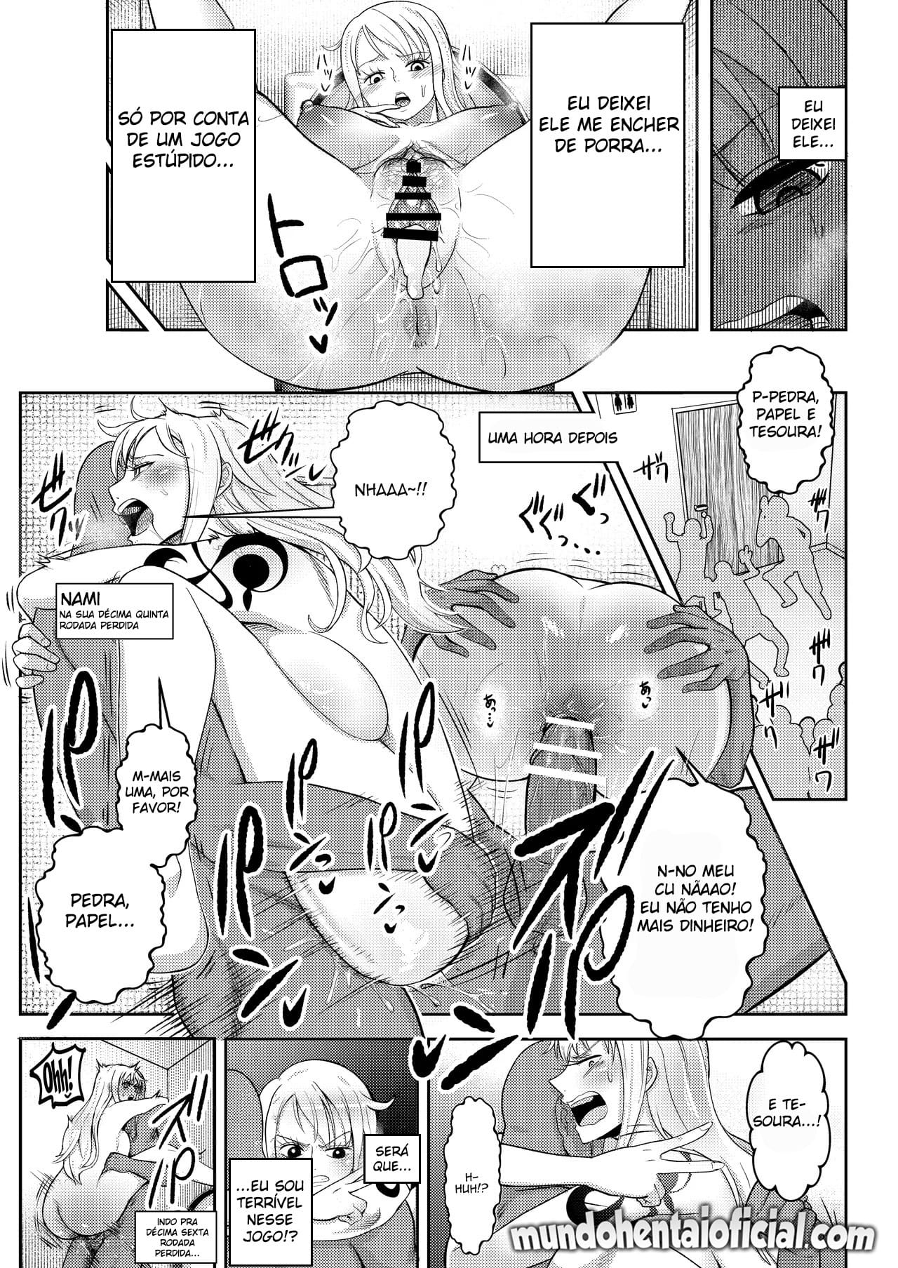 Ler Nami Recebendo uma Lição de um Bando de Carecas no Strip Pedra, Papel e Eesoura Capitulo 1 Page 24