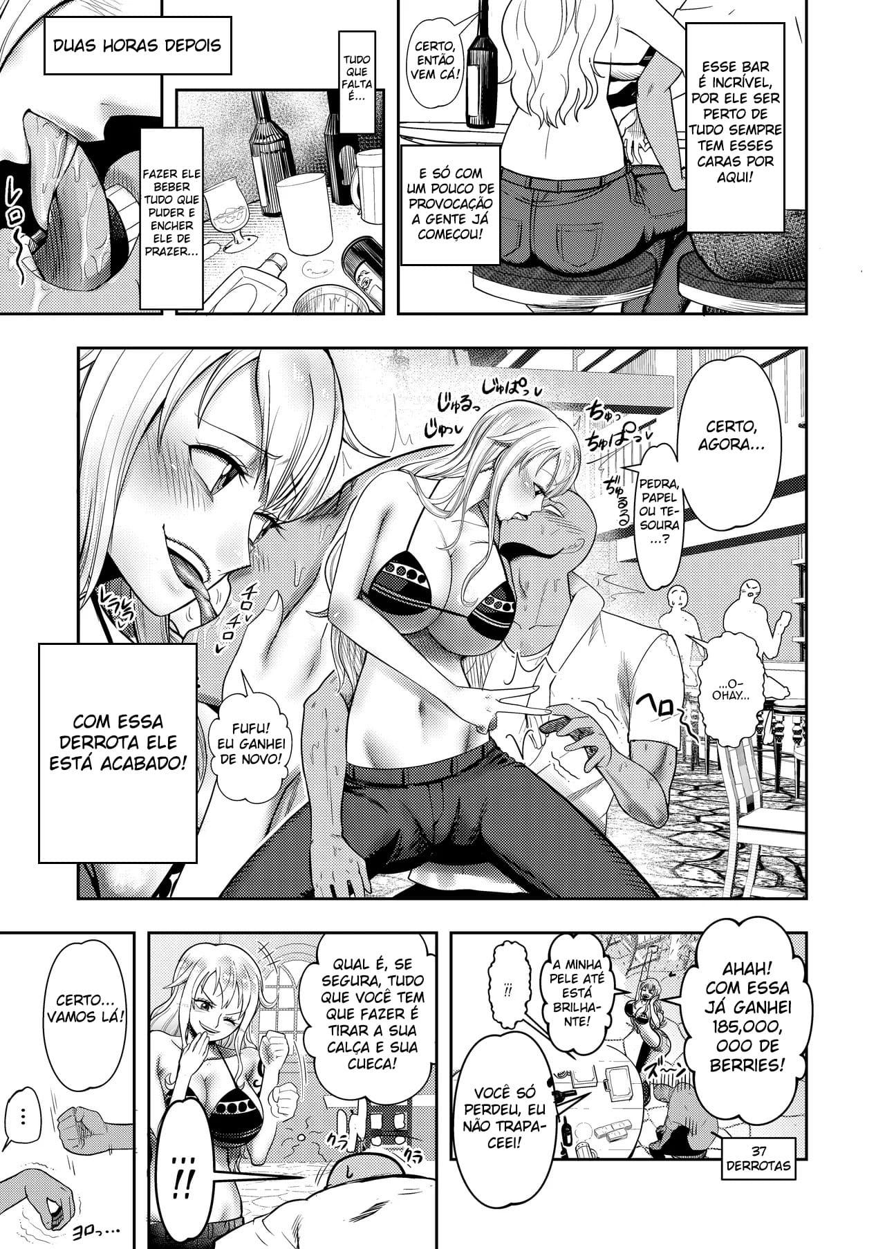 Ler Nami Recebendo uma Lição de um Bando de Carecas no Strip Pedra, Papel e Eesoura Capitulo 1 Page 4