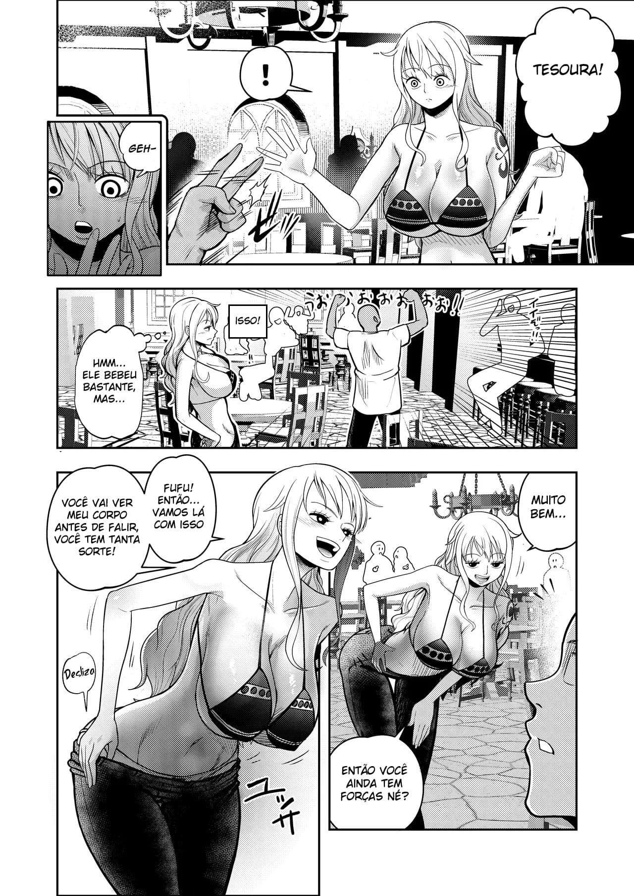 Ler Nami Recebendo uma Lição de um Bando de Carecas no Strip Pedra, Papel e Eesoura Capitulo 1 Page 5