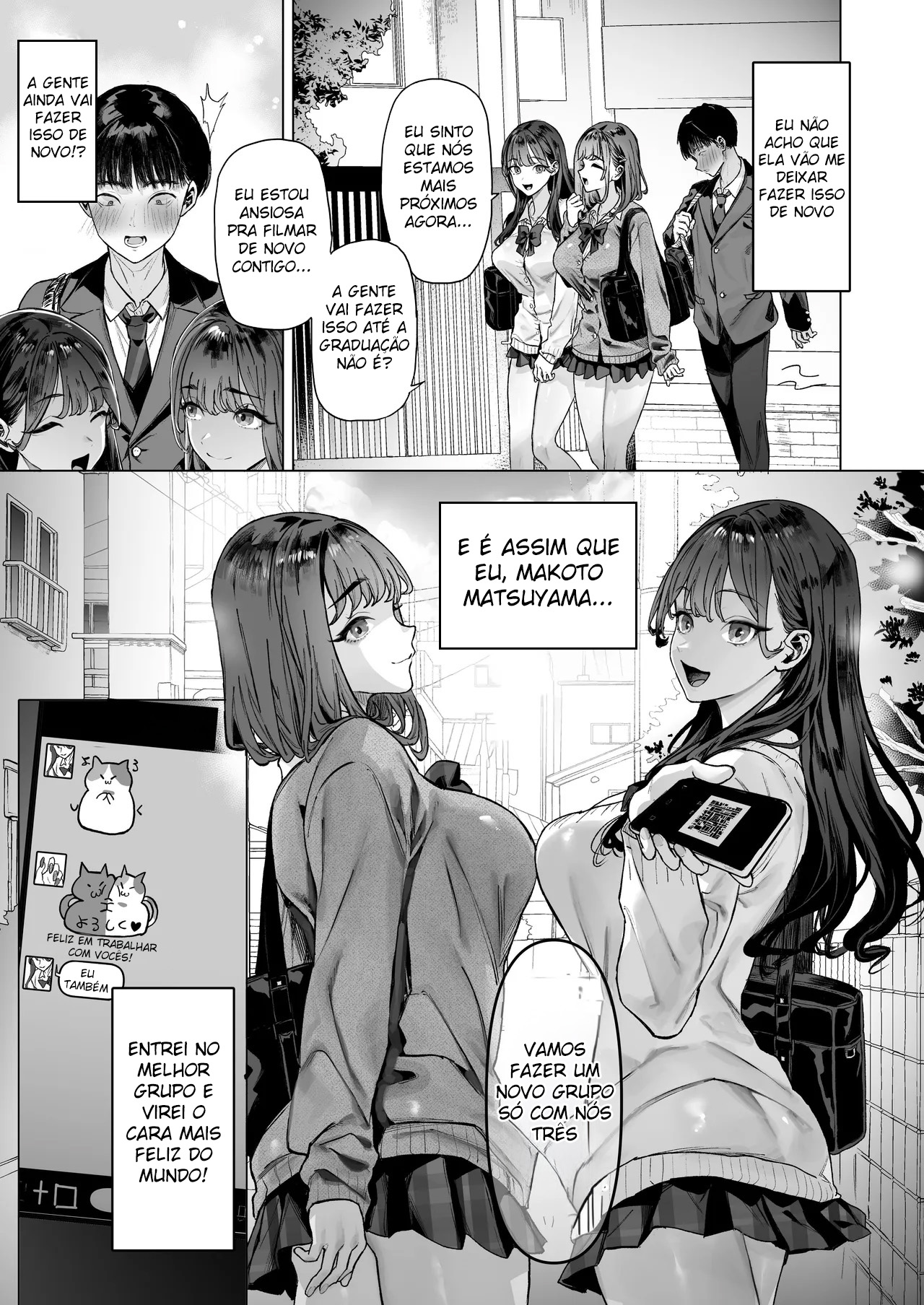 Ler Eu Acabei Tendo Que Gravar Vídeos Eróticos com Gyarus Gostosas da Minha Sala Capitulo 1 Page 16