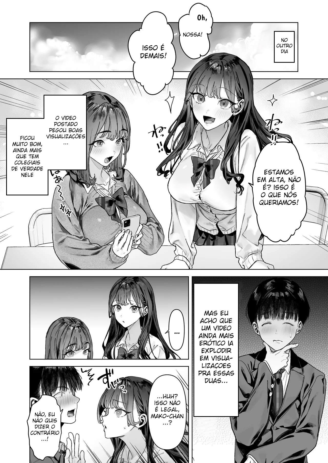 Ler Eu Acabei Tendo Que Gravar Vídeos Eróticos com Gyarus Gostosas da Minha Sala Capitulo 1 Page 17