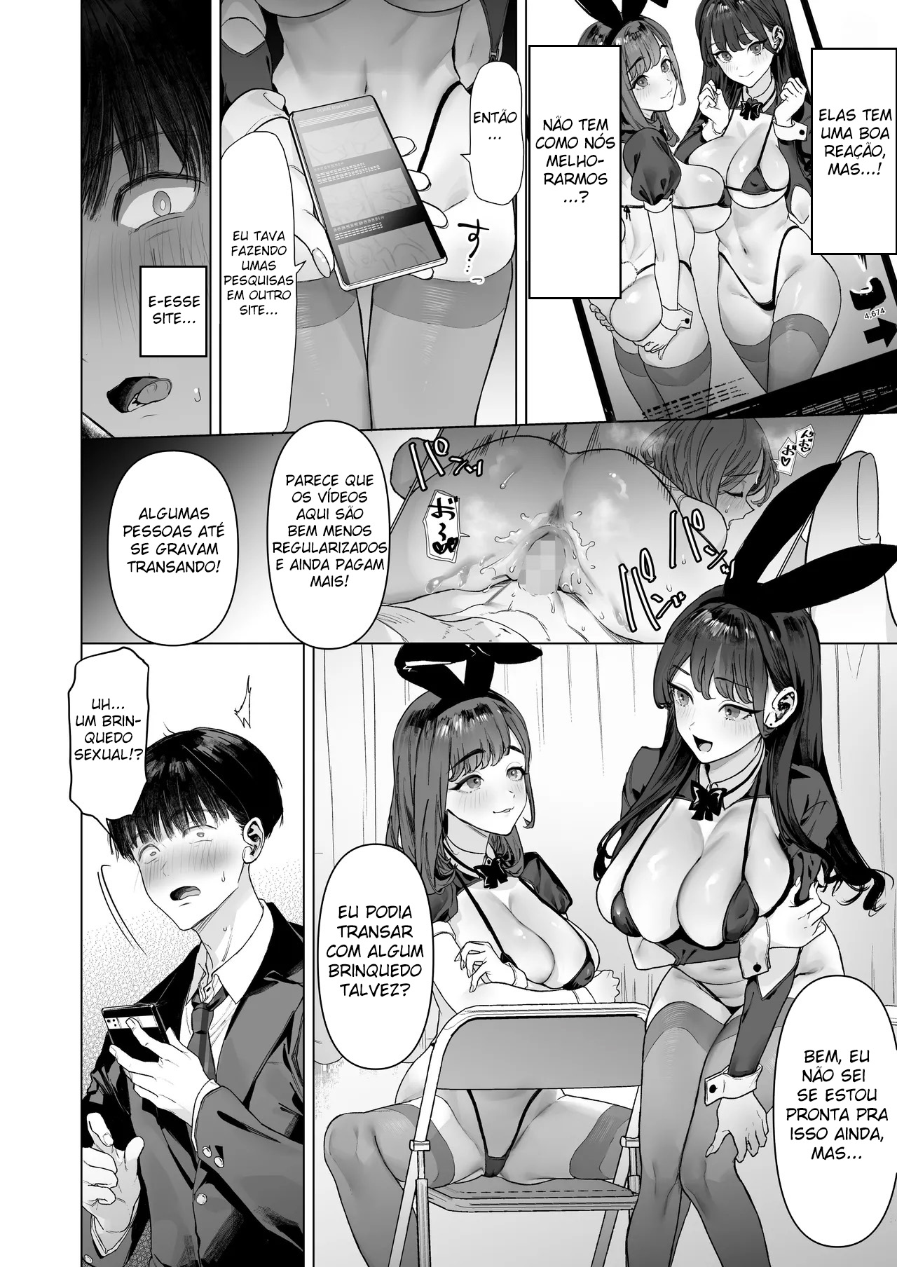 Ler Eu Acabei Tendo Que Gravar Vídeos Eróticos com Gyarus Gostosas da Minha Sala Capitulo 1 Page 29