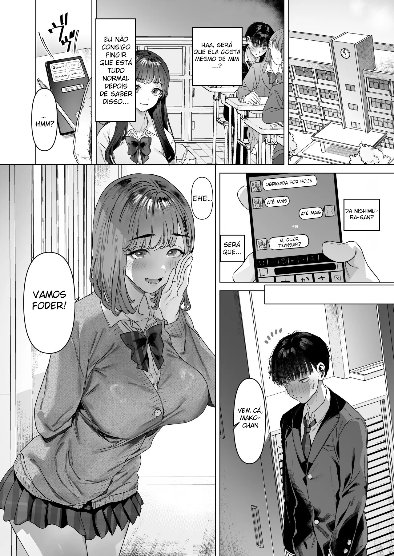 Ler Eu Acabei Tendo Que Gravar Vídeos Eróticos com Gyarus Gostosas da Minha Sala Capitulo 1 Page 43