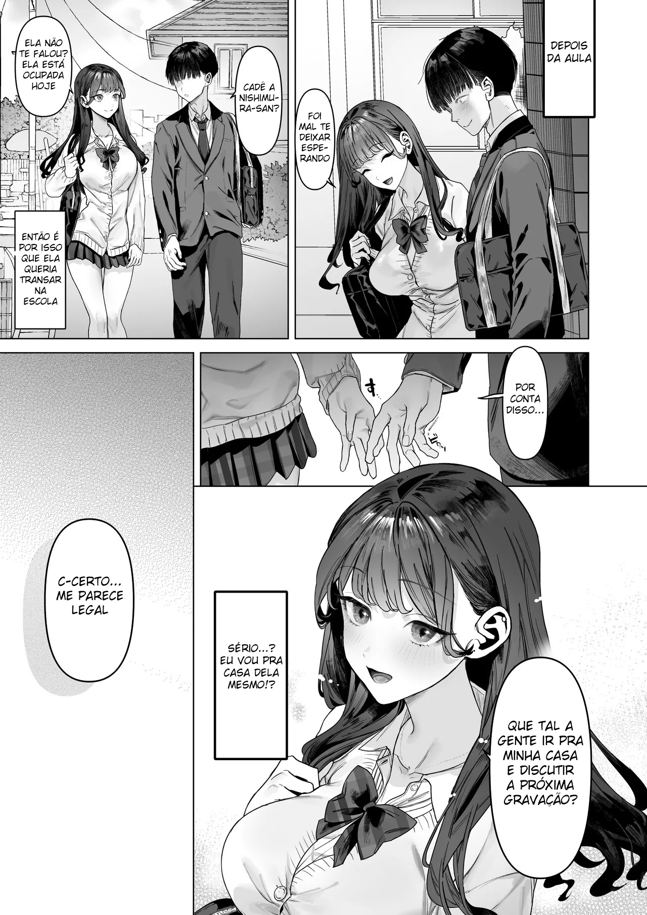Ler Eu Acabei Tendo Que Gravar Vídeos Eróticos com Gyarus Gostosas da Minha Sala Capitulo 1 Page 46