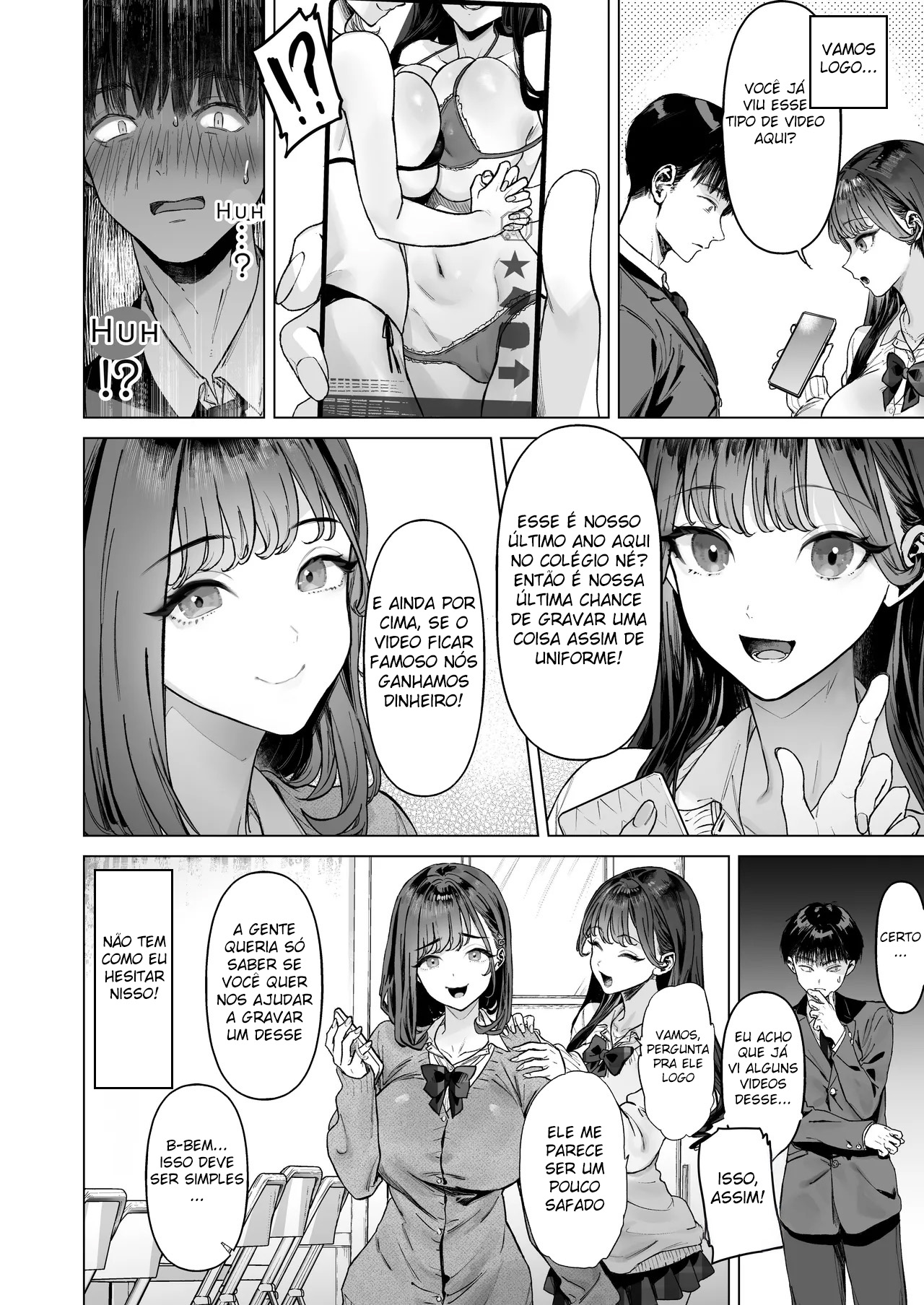 Ler Eu Acabei Tendo Que Gravar Vídeos Eróticos com Gyarus Gostosas da Minha Sala Capitulo 1 Page 7