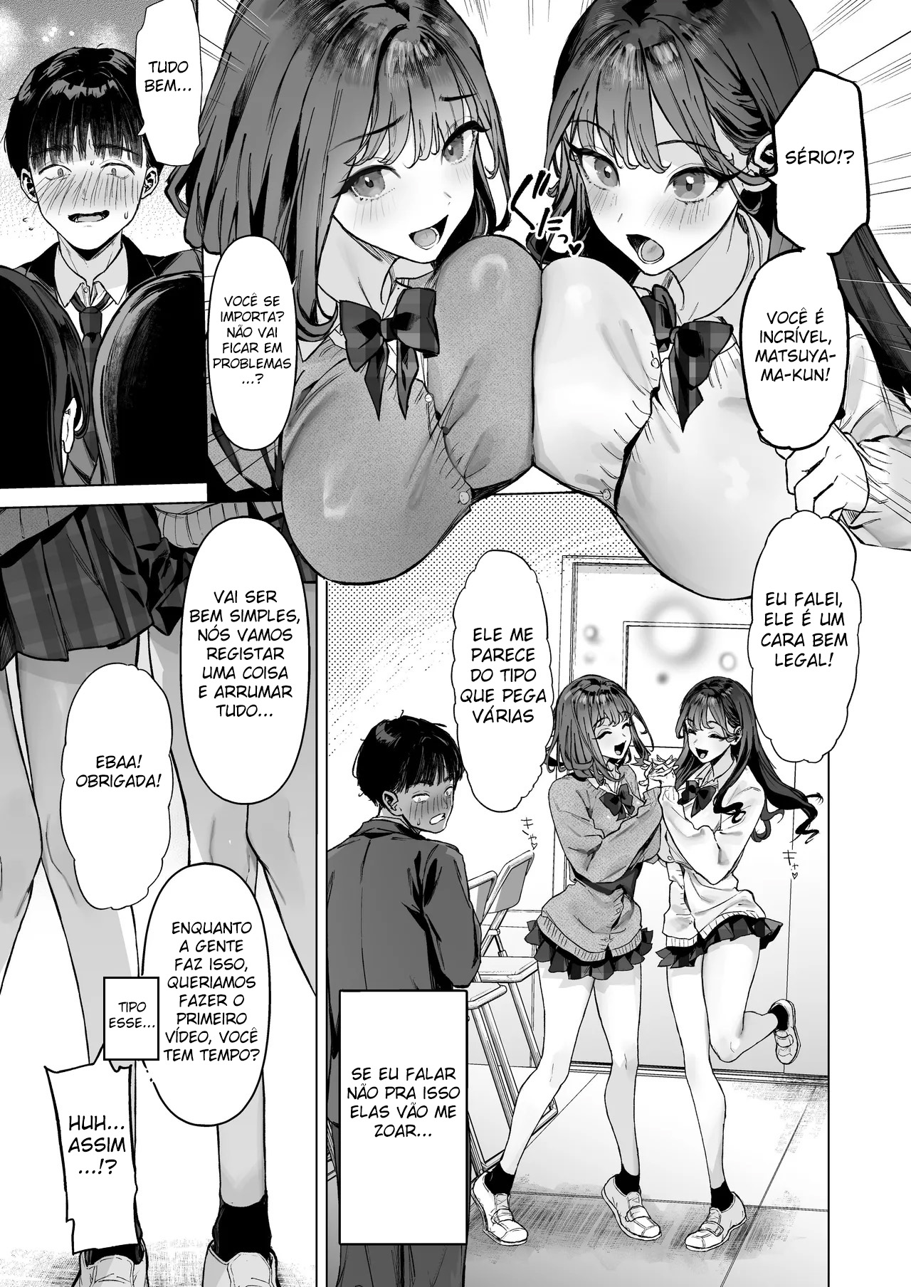 Ler Eu Acabei Tendo Que Gravar Vídeos Eróticos com Gyarus Gostosas da Minha Sala Capitulo 1 Page 8