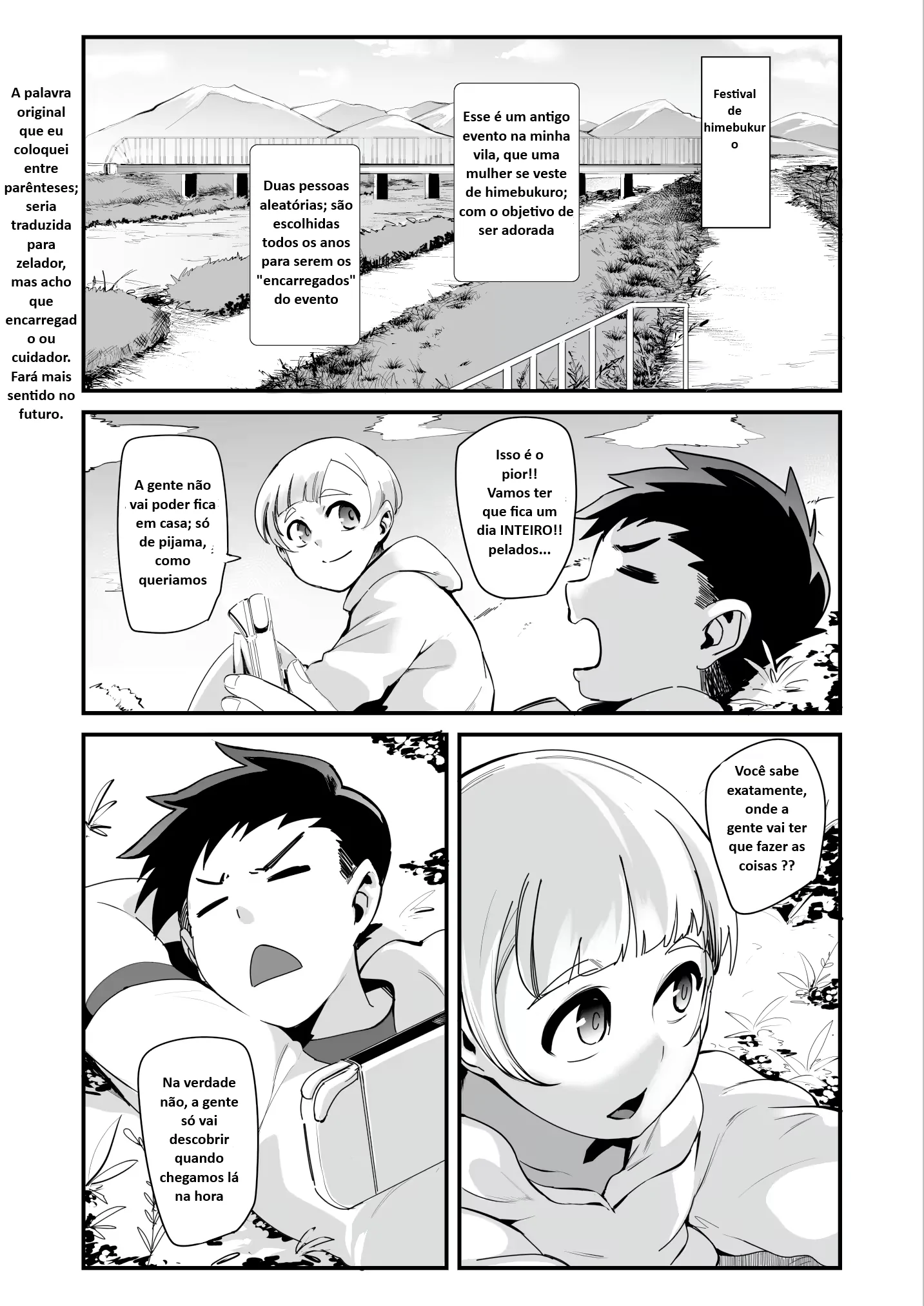 Ler Himebukuro-Sama – Mura no Kagematsuri de Onee-san-tachi ni Tanetsuke suru Dake no Shasei Ningyou ni Sareta Bokutachi Capitulo 1 Page 2