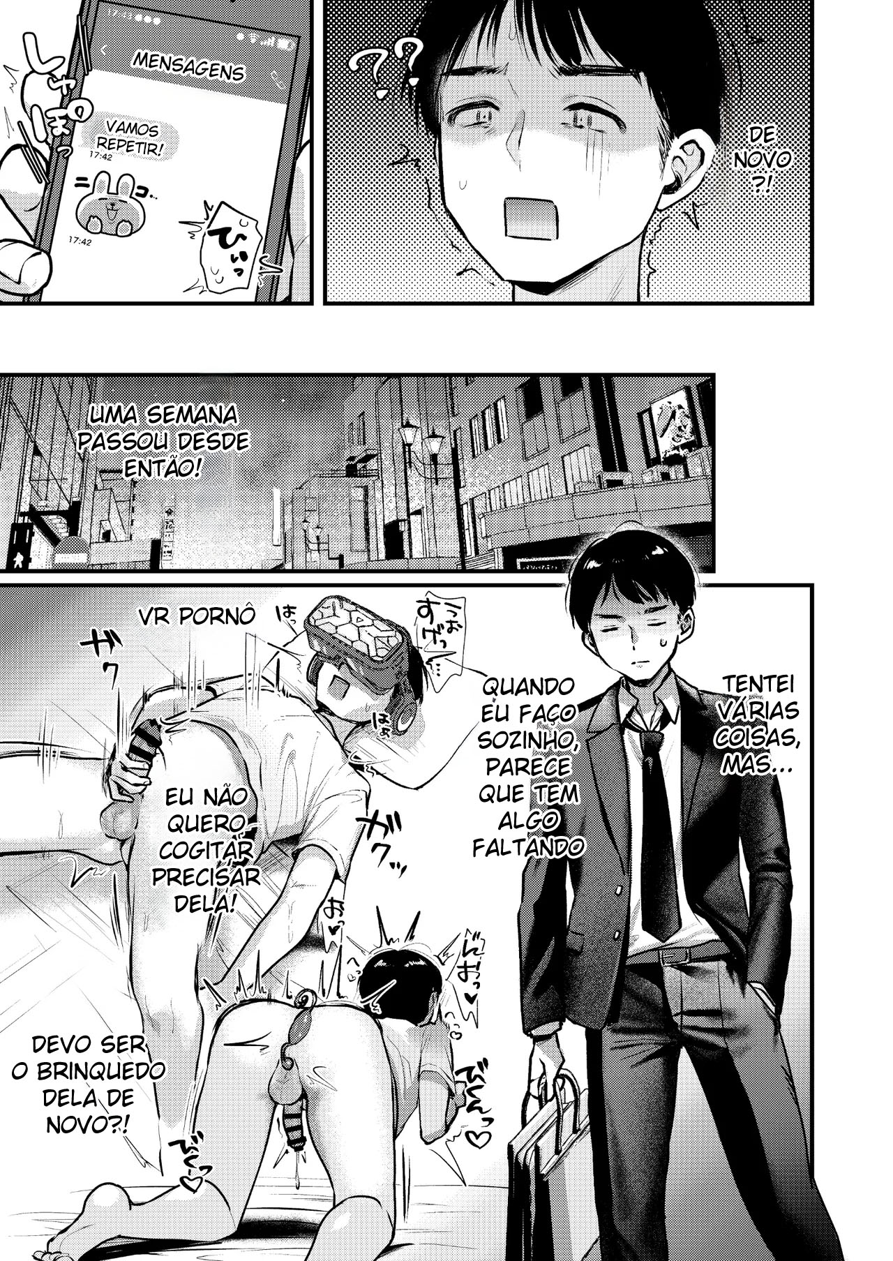Ler Um Assalariado Viciado em Masturbação Vira Brinquedo Sexual de Uma Gyaru Capitulo 1 Page 24