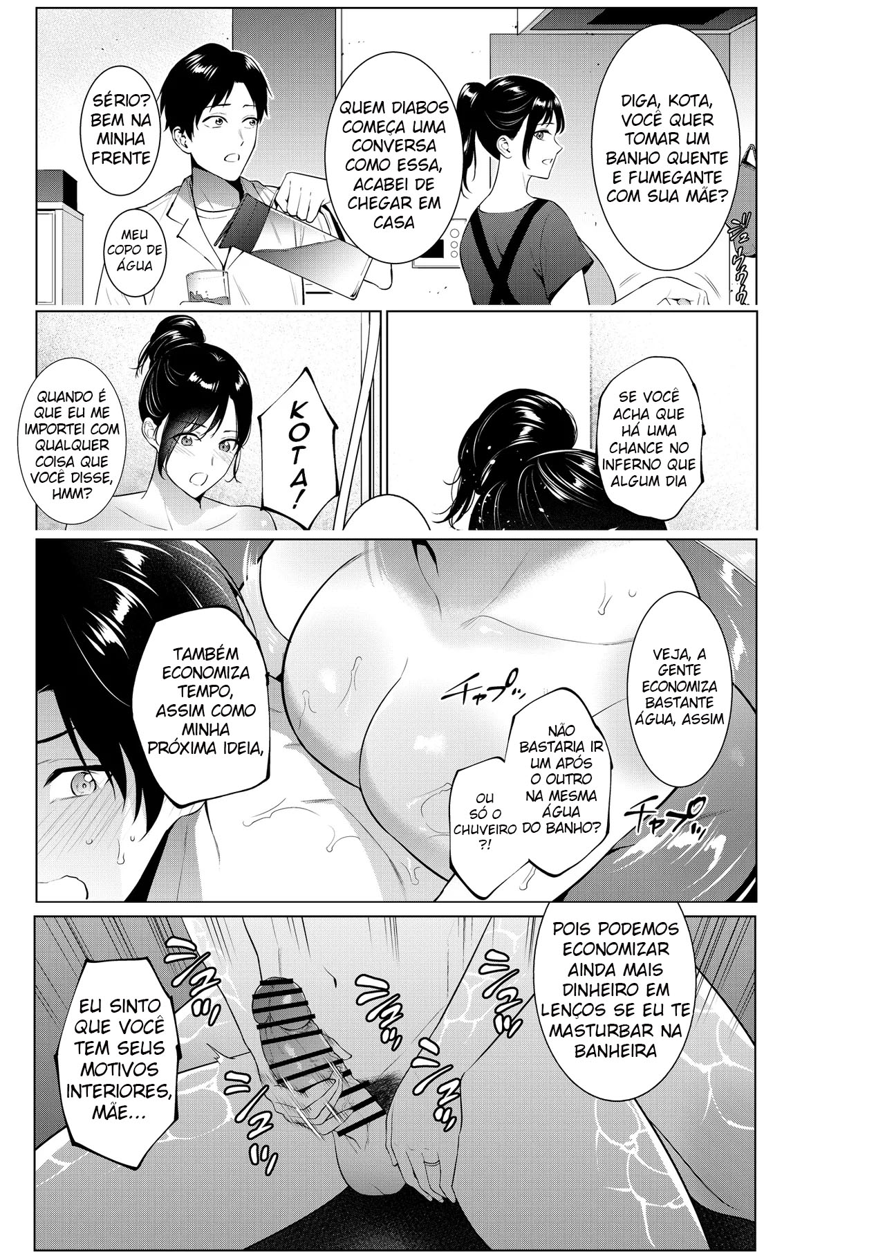 Ler Uma Vida de Desejo Carnal Com a Mãe Que Começa Com o Banho Capitulo 1 Page 51