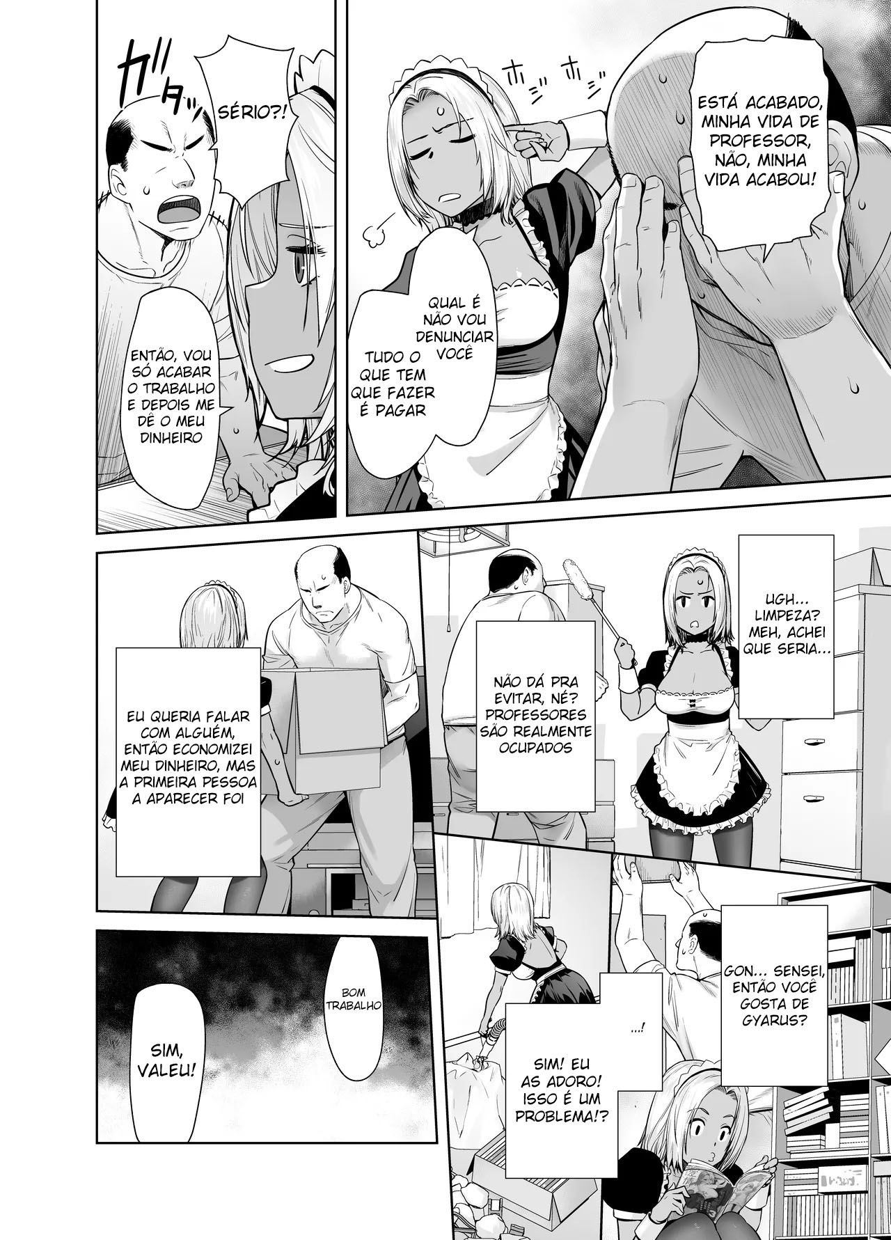 Ler A Kuro Gal que Acabou se Tornando a Empregada do Professor Responsável Capitulo 1 Page 7