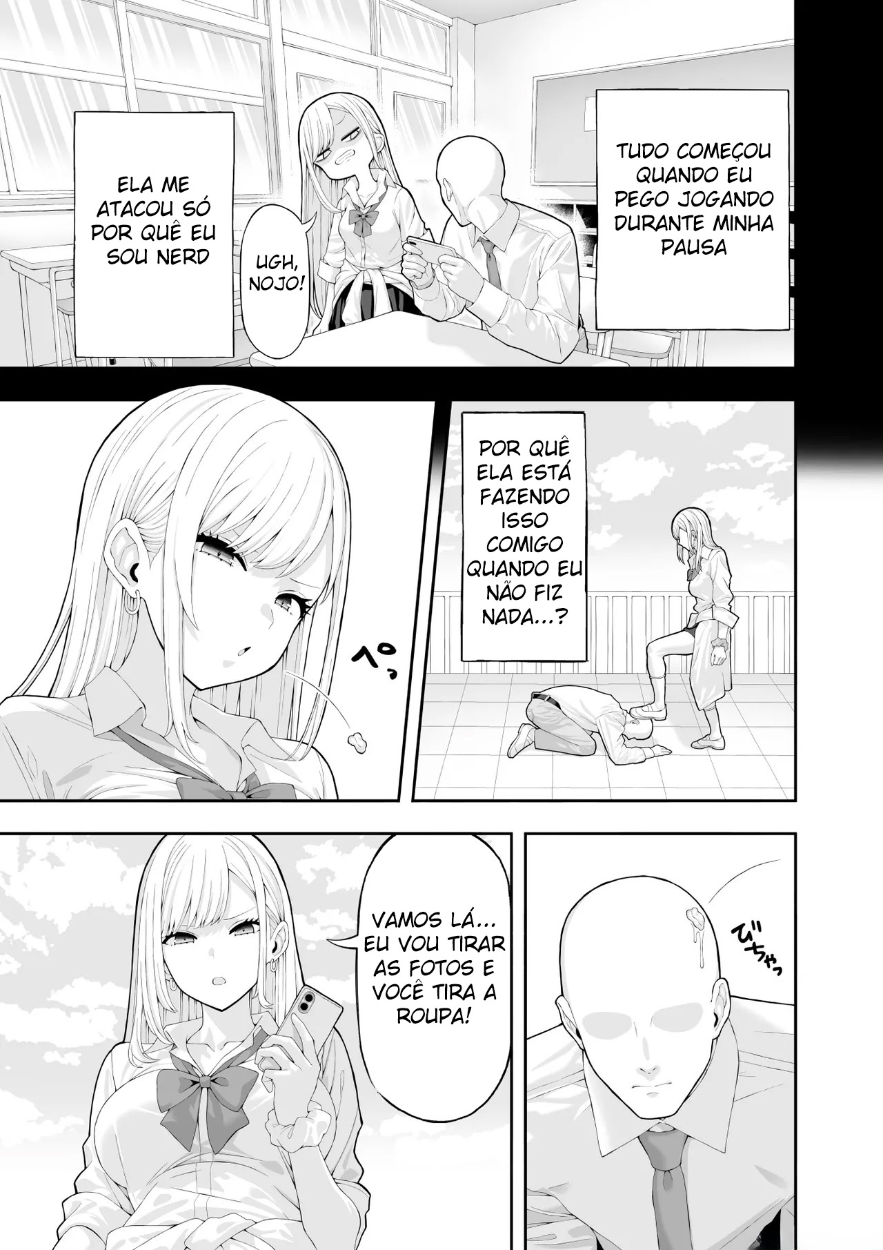 Ler Me Vingando Da Gyaru Valentona Usando Um Aplicativo de Hipnose Capitulo 1 Page 4