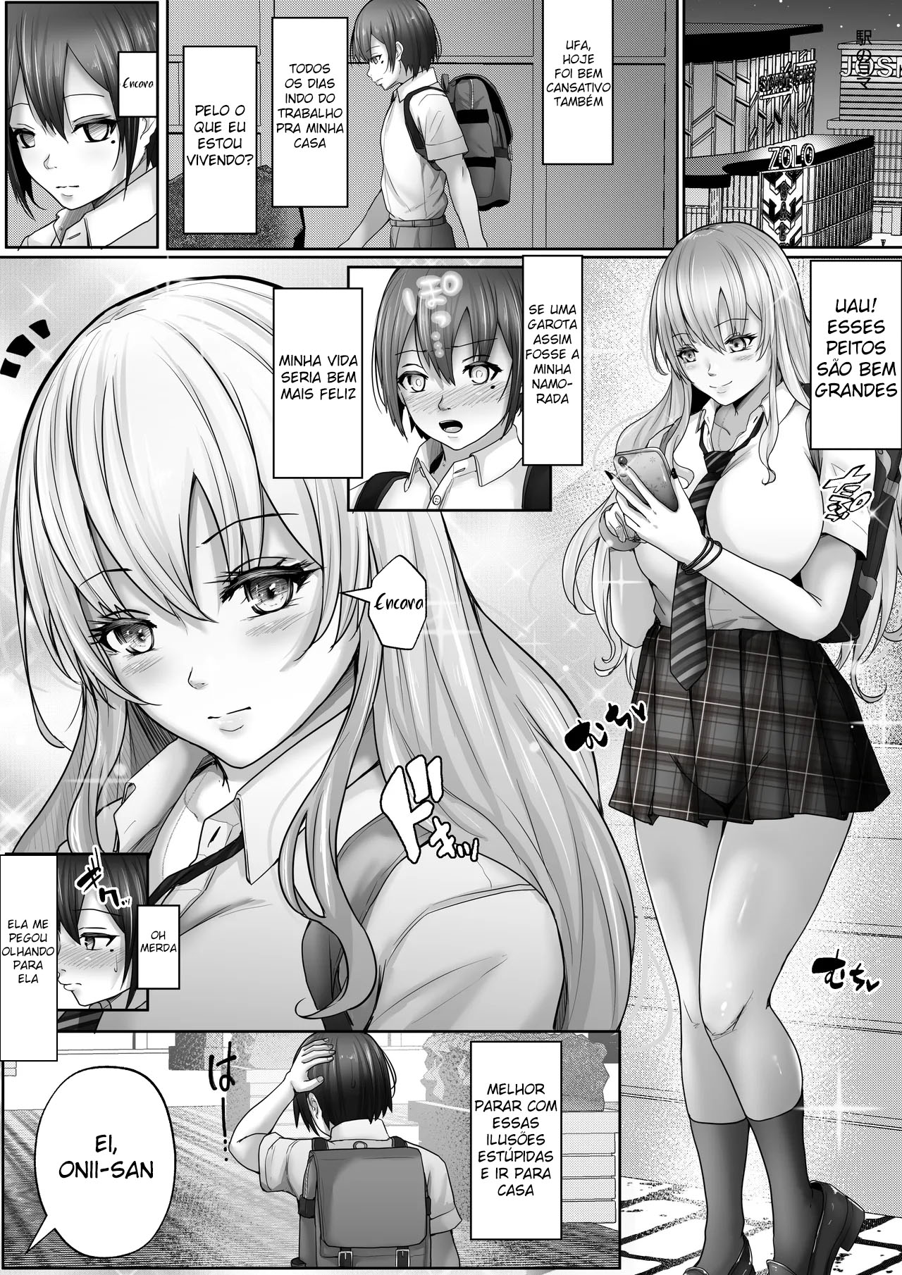 Ler Eu, Que Amo Peitos Grandes, e a Gyaru de Peitos Grandes Que Me Ama Capitulo 1 Page 2