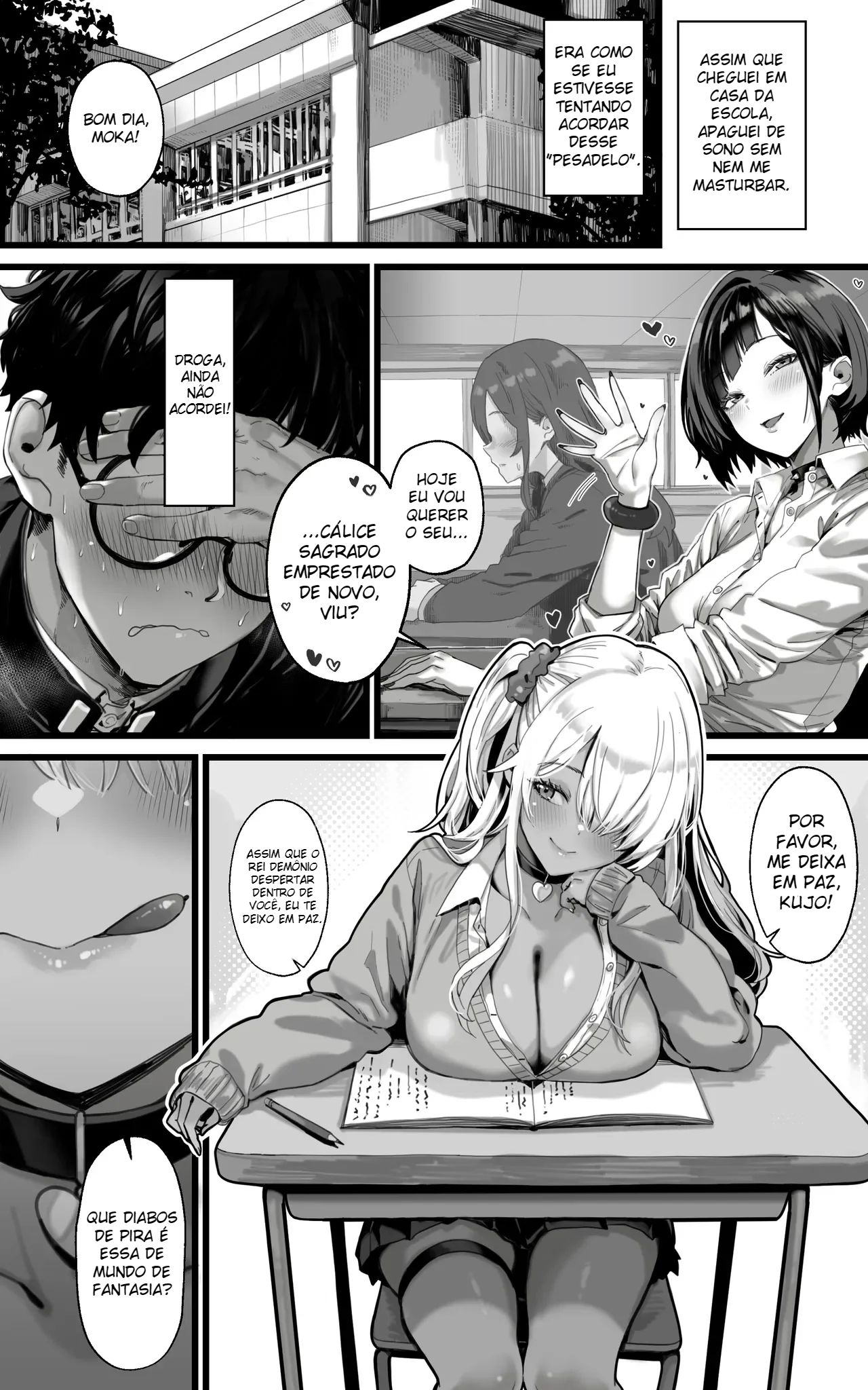 Ler Harém de Gyarus: Entre Boquetes e Espanholas A 3, Serviremos Com Todo o Nosso Corpo e Alma Em Absolutamente Tudo Até Que o Rei Demônio Desperte!! Capitulo 1 Page 13
