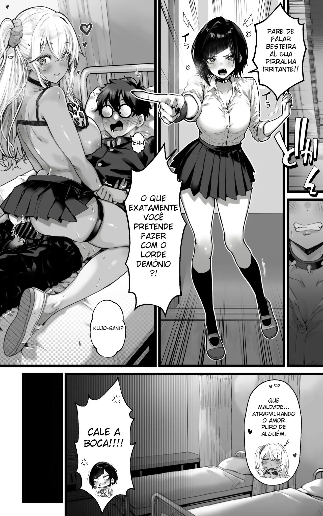 Ler Harém de Gyarus: Entre Boquetes e Espanholas A 3, Serviremos Com Todo o Nosso Corpo e Alma Em Absolutamente Tudo Até Que o Rei Demônio Desperte!! Capitulo 1 Page 20