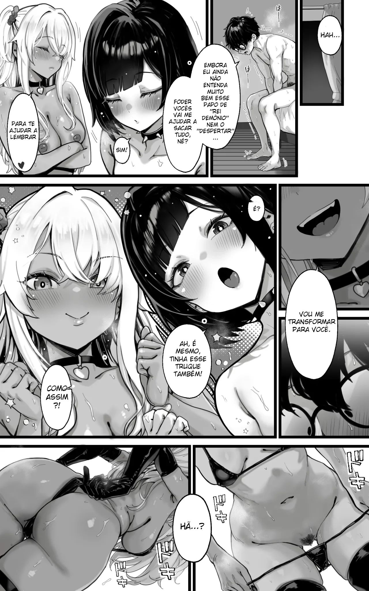Ler Harém de Gyarus: Entre Boquetes e Espanholas A 3, Serviremos Com Todo o Nosso Corpo e Alma Em Absolutamente Tudo Até Que o Rei Demônio Desperte!! Capitulo 1 Page 38