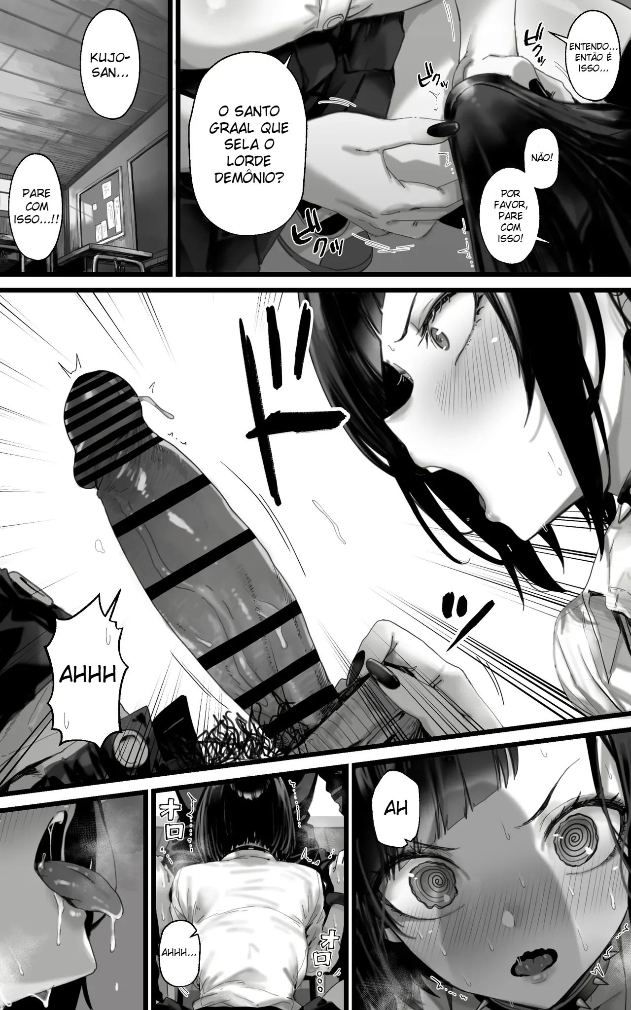 Ler Harém de Gyarus: Entre Boquetes e Espanholas A 3, Serviremos Com Todo o Nosso Corpo e Alma Em Absolutamente Tudo Até Que o Rei Demônio Desperte!! Capitulo 1 Page 8