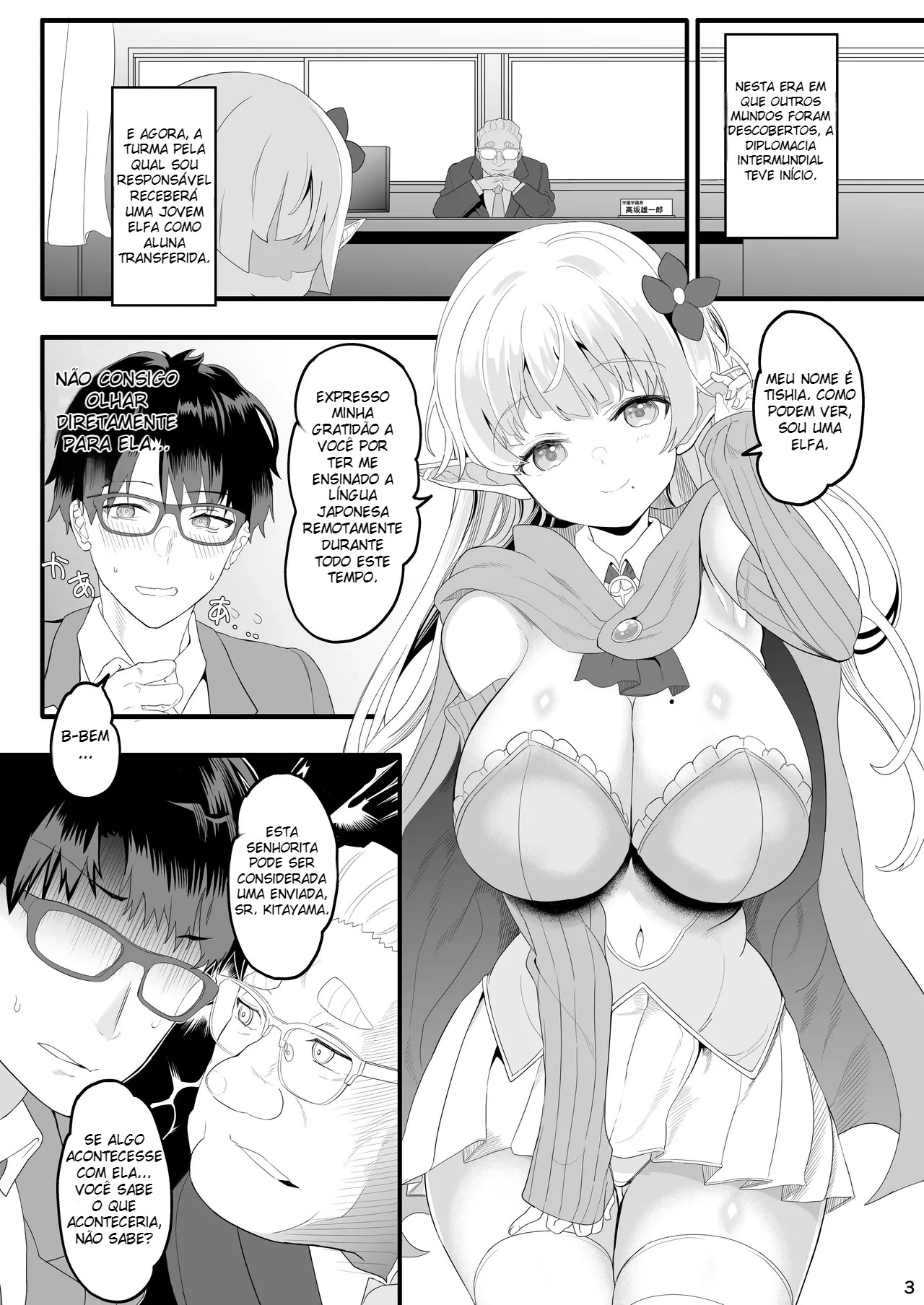 Ler Como Orientar Uma Elfa Intercambista Que Se Tornou Uma Gyaru Capitulo 1 Page 3