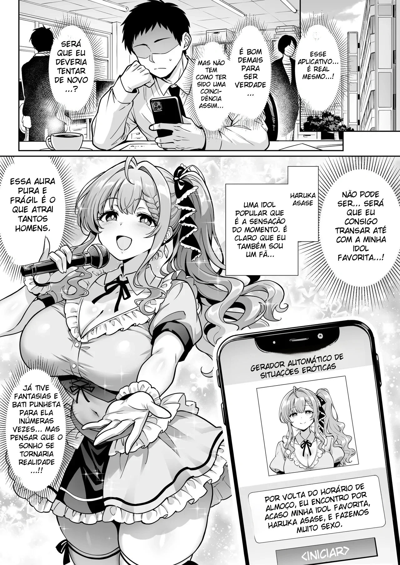 Ler Uma Vida Plena de Suporte Erótico Com Um Aplicativo de Geração Automática de Situações Eróticas Capitulo 1 Page 11