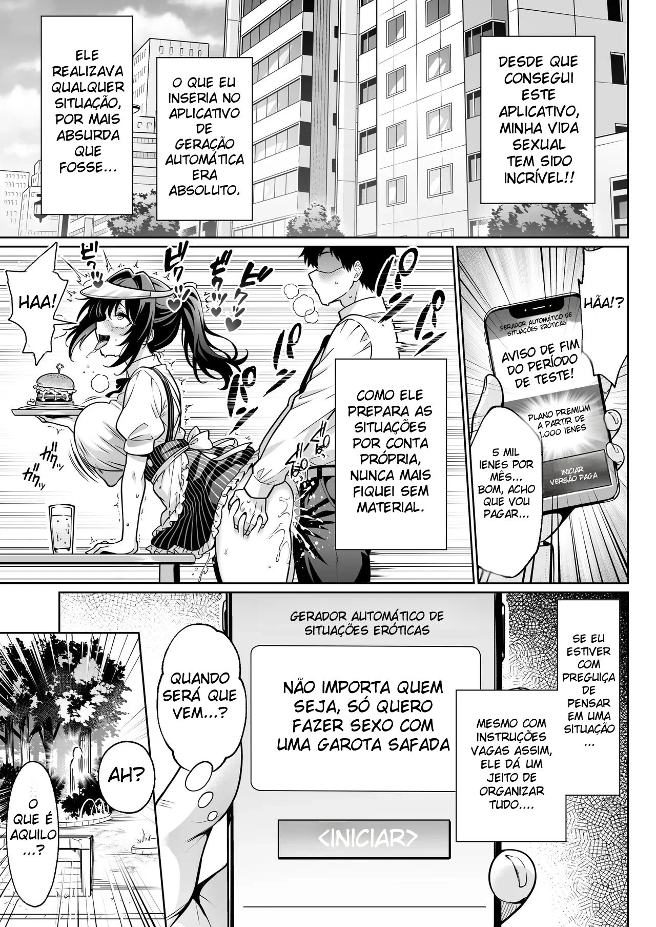 Ler Uma Vida Plena de Suporte Erótico Com Um Aplicativo de Geração Automática de Situações Eróticas Capitulo 1 Page 20