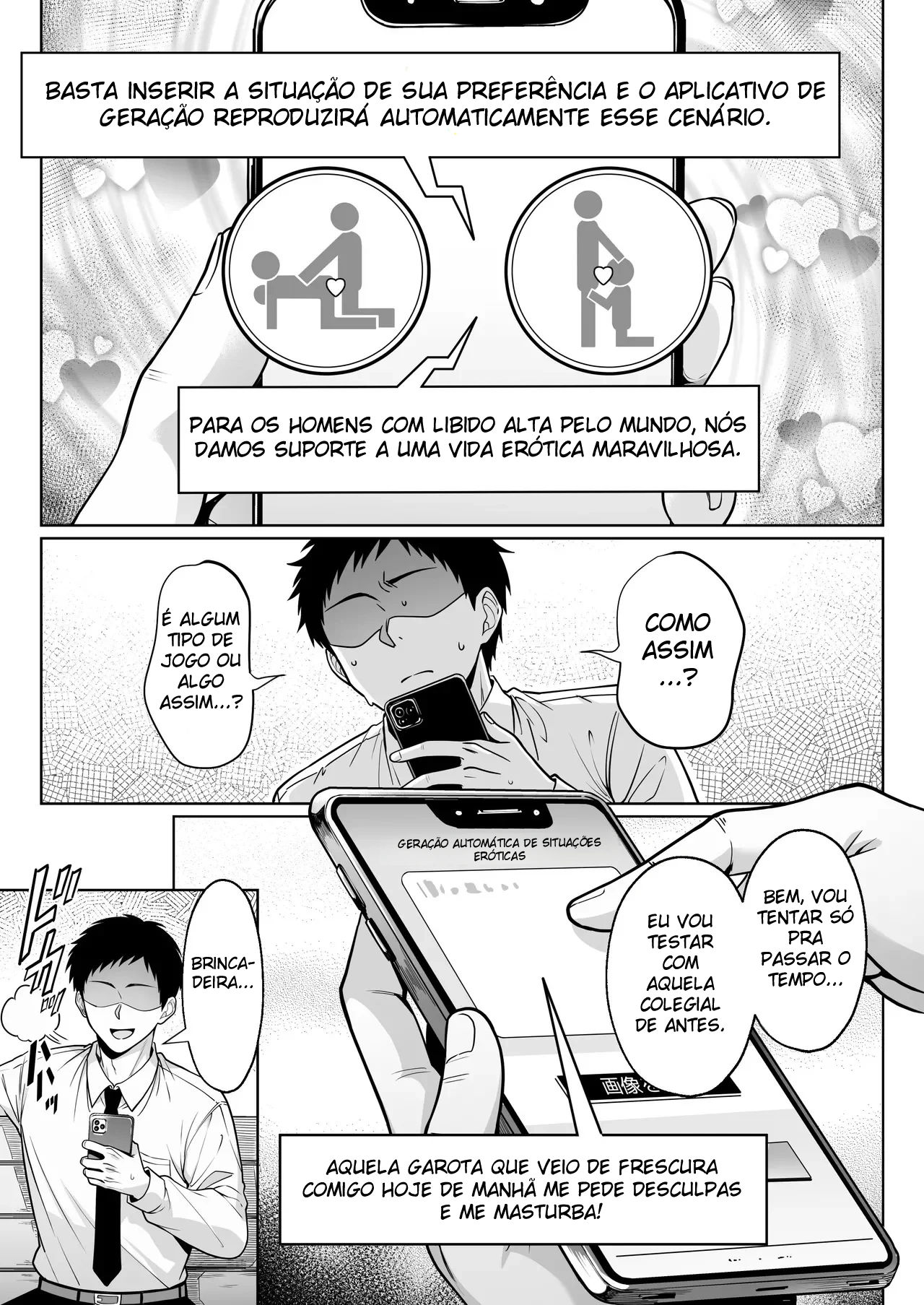 Ler Uma Vida Plena de Suporte Erótico Com Um Aplicativo de Geração Automática de Situações Eróticas Capitulo 1 Page 4