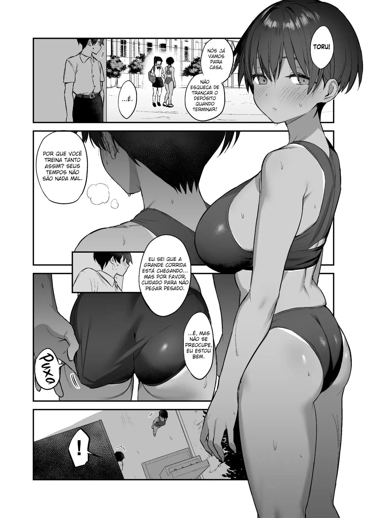 Ler Ordenhado Até a Última Gota Pela Morena Super Excitada do Clube de Atletismo Capitulo 1 Page 3