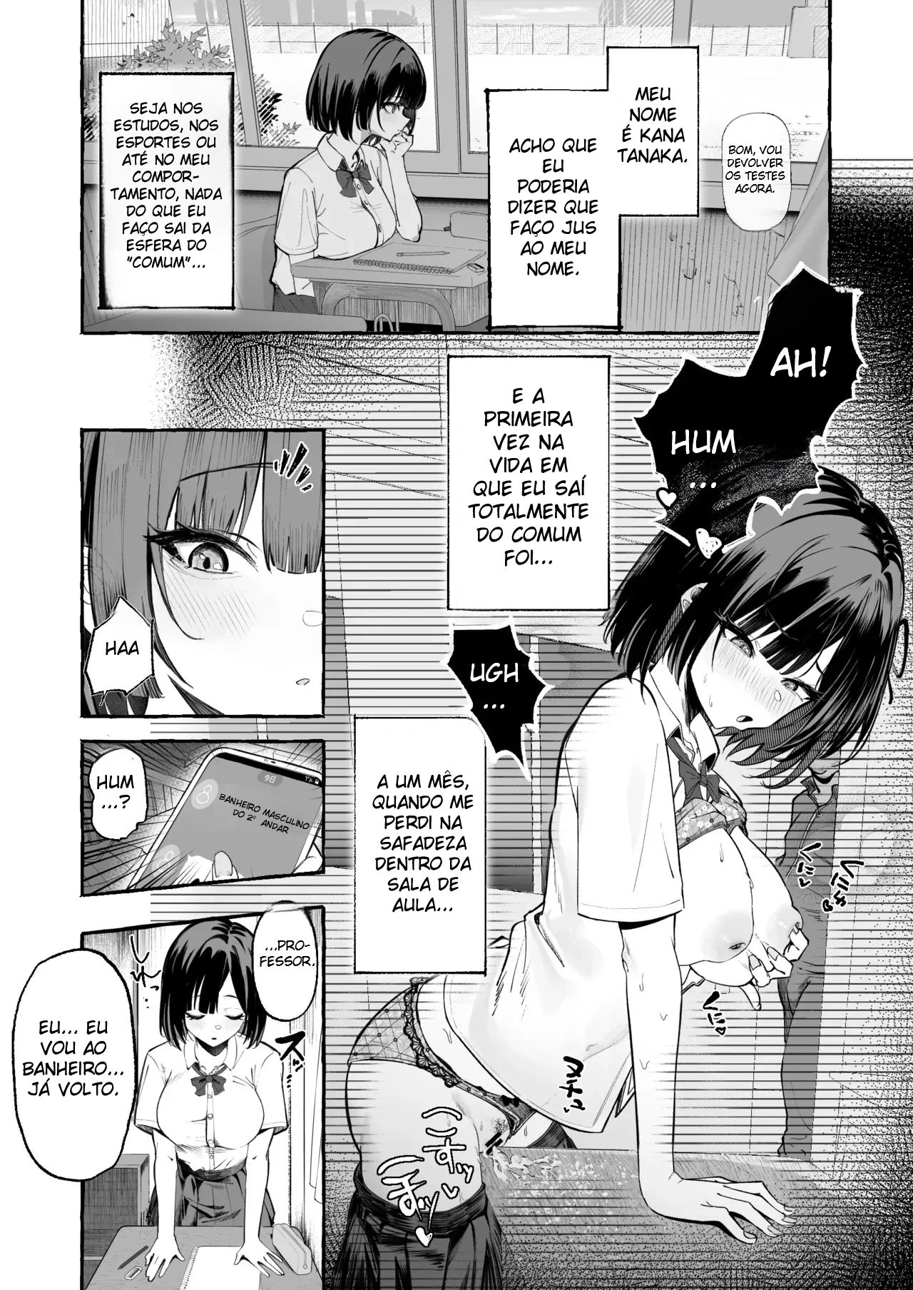 Ler A Masoquista, Peituda e Introvertida É Fodida por Um Pau Grande Até o Fim Capitulo 1 Page 8