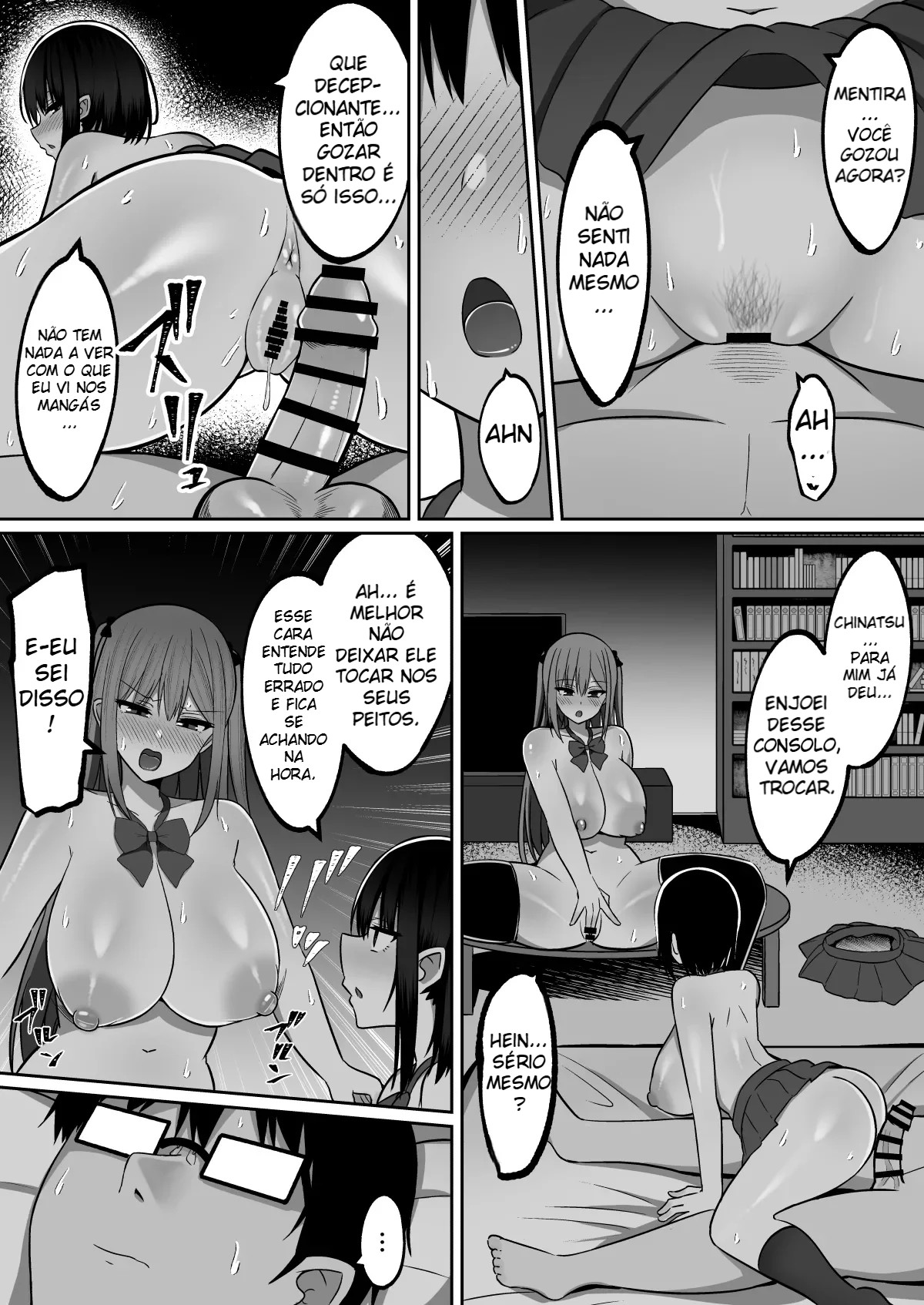 Ler Irmãs Gyaru de Repente ~ A História de Emprestar Meu Pau para Irmãs Gyaru Que Ganhei por Causa do Novo Casamento do Meus Pai ~ Capitulo 1 Page 29