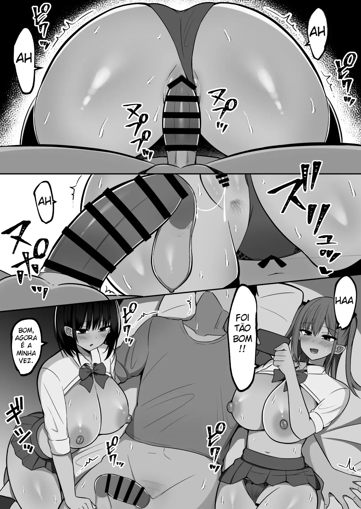 Ler Irmãs Gyaru de Repente ~ A História de Emprestar Meu Pau para Irmãs Gyaru Que Ganhei por Causa do Novo Casamento do Meus Pai ~ Capitulo 1 Page 7